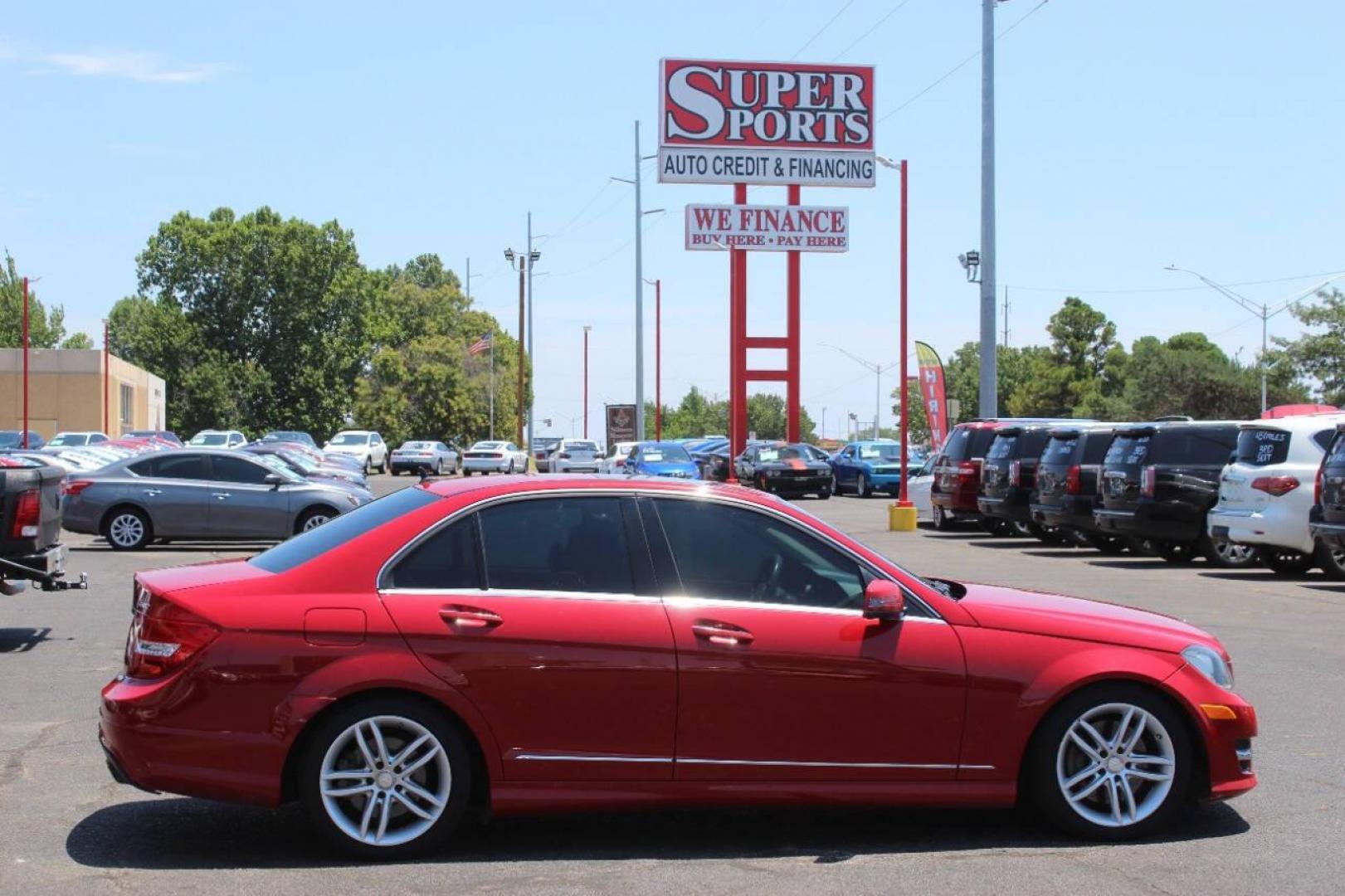 2014 Red Mercedes-Benz C-Class C300 4MATIC Sport Sedan (WDDGF8AB4ER) with an 3.0L V6 DOHC 24V engine, 7-Speed Automatic transmission, located at 4301 NW 39th , Oklahoma City, OK, 73112, (405) 949-5600, 35.512135, -97.598671 - NO DRIVERS LICENCE NO-FULL COVERAGE INSURANCE-NO CREDIT CHECK. COME ON OVER TO SUPERSPORTS AND TAKE A LOOK AND TEST DRIVE PLEASE GIVE US A CALL AT (405) 949-5600. NO LICENSIA DE MANEJAR- NO SEGURO DE COBERTURA TOTAL- NO VERIFICACCION DE CREDITO. POR FAVOR VENGAN A SUPERSPORTS, ECHE UN V - Photo#4