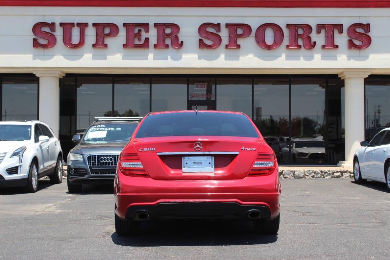 2014 Red Mercedes-Benz C-Class C300 4MATIC Sport Sedan (WDDGF8AB4ER) with an 3.0L V6 DOHC 24V engine, 7-Speed Automatic transmission, located at 4301 NW 39th , Oklahoma City, OK, 73112, (405) 949-5600, 35.512135, -97.598671 - NO DRIVERS LICENCE -NO FULL COVERAGE INSURANCE - NO CREDIT CHECK. COME ON OVER TO SUPERSPORTS, TAKE A LOOK AND TEST DRIVE. PLEASE GIVE US A CALL AT (405) 949-5600. NO LICENCIA DE CONDUCIR - NO SEGURO DE COBERTURA TOTAL - NO VERIFICACION DE CREDITO. VISITENOS EN SUPERSPORTS, MIRE N - Photo#4