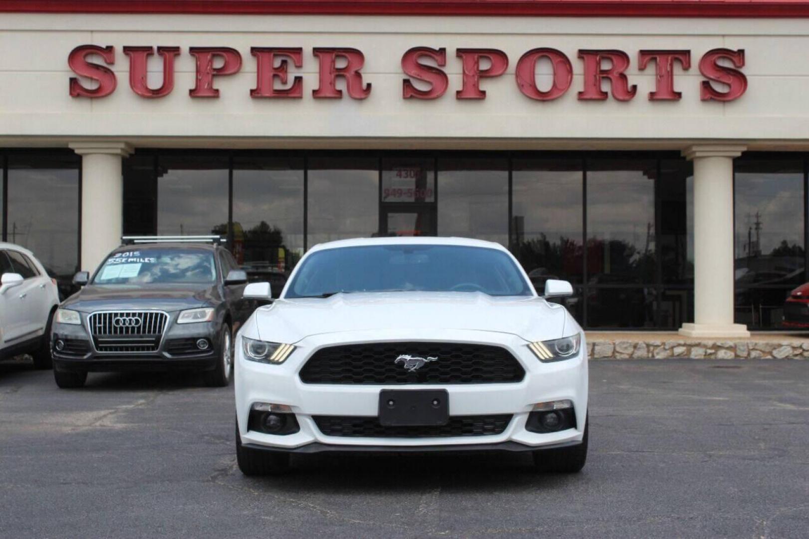 2017 White Ford Mustang EcoBoost Coupe (1FA6P8TH1H5) with an 2.3L L4 DOHC 16V engine, Automatic 6-Speed transmission, located at 4301 NW 39th , Oklahoma City, OK, 73112, (405) 949-5600, 35.512135, -97.598671 - NO DRIVERS LICENCE NO-FULL COVERAGE INSURANCE-NO CREDIT CHECK. COME ON OVER TO SUPERSPORTS AND TAKE A LOOK AND TEST DRIVE. PLEASE GIVE US A CALL AT (405) 949-5600. NO LICENSIA DE MANEJAR- NO SEGURO DE COBERTURA TOTAL- NO VERIFICACCION DE CREDITO. POR FAVOR VENGAN A SUPERSPORTS, ECHE UN - Photo#2