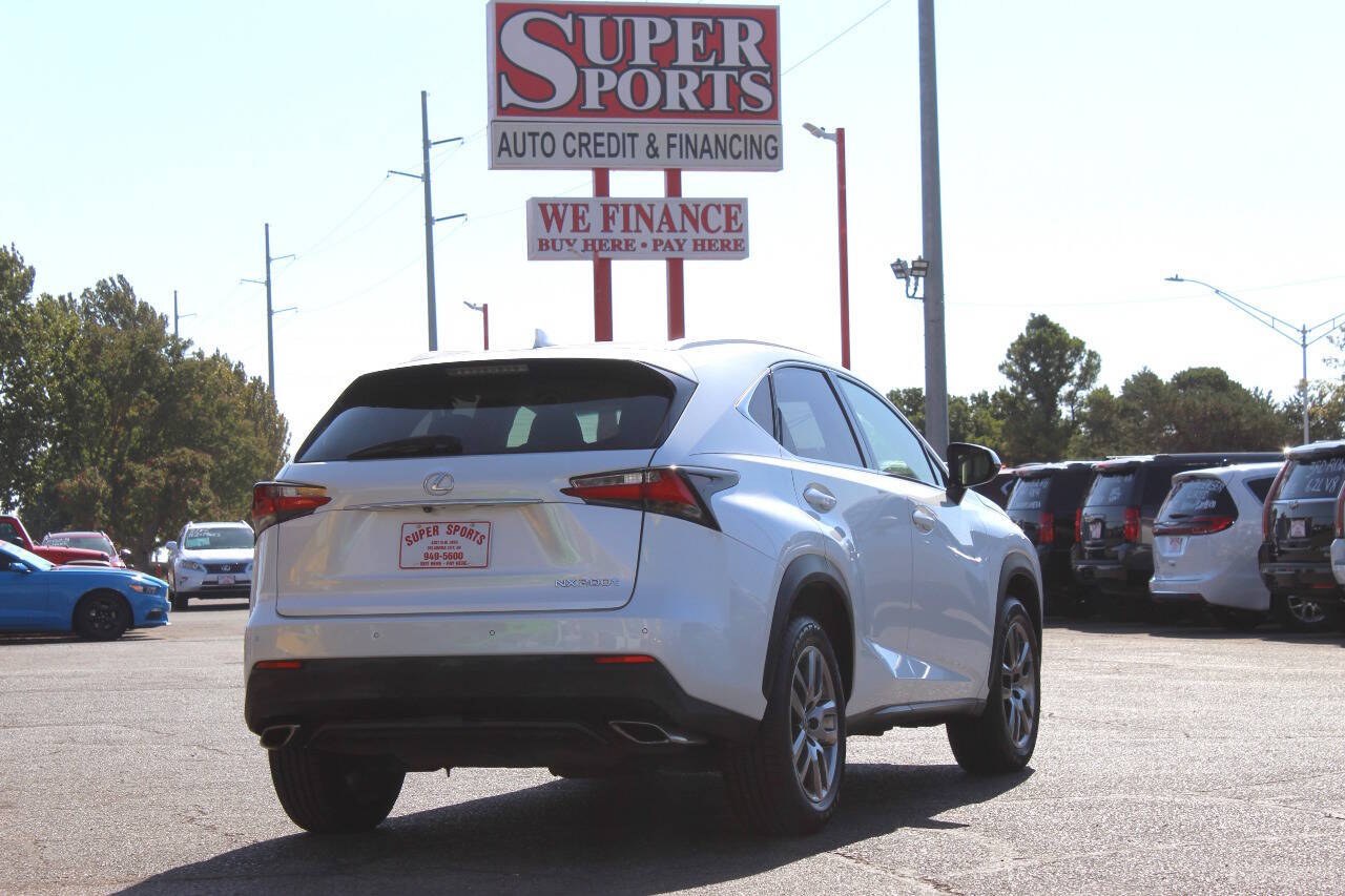 2015 White Lexus NX 200t FWD (JTJYARBZ9F2) with an 2.0L I4 Turbocharger 2.0L I4 engine, Automatic 6-Speed transmission, located at 4301 NW 39th , Oklahoma City, OK, 73112, (405) 949-5600, 35.512135, -97.598671 - Hablamos espanol. SPEND SMART --- BUY FROM SUPER SPORTS. ALL PRICES, DOWN PAYMENTS, PAYMENTS, AND FINANCE TERMS ARE NEGOTIABLE AT THE TIME OF APPROVAL. WE WILL WORK WITH YOU TO FIT YOUR BUDGET. WE WILL EVEN LOWER AND ADJUST THE NUMBERS TO HELP MAKE THE VEHICLE MORE AFFORDABLE FOR YOU.- Photo#3