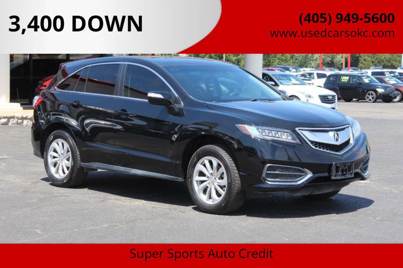 2018 Black Acura RDX 6-Spd AT (5J8TB3H34JL) with an 3.5L V6 DOHC 24V engine, 6A transmission, located at 4301 NW 39th , Oklahoma City, OK, 73112, (405) 949-5600, 35.512135, -97.598671 - NO DRIVERS LICENCE NO-FULL COVERAGE INSURANCE-NO CREDIT CHECK. COME ON OVER TO SUPERSPORTS AND TAKE A LOOK AND TEST DRIVE. PLEASE GIVE US A CALL AT (405) 949-5600. NO LICENSIA DE MANEJAR- NO SEGURO DE COBERTURA TOTAL- NO VERIFICACCION DE CREDITO. POR FAVOR VENGAN A SUPERSPORTS, ECHE UN - Photo#0
