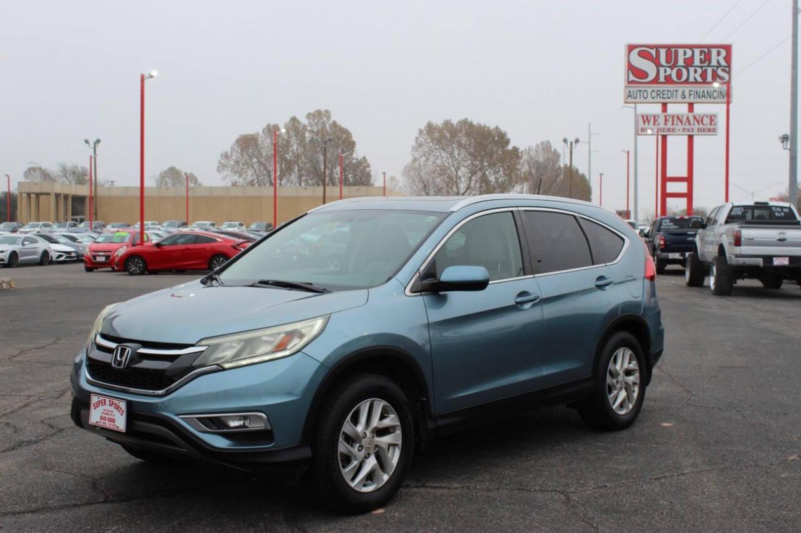 2016 Teal Honda CR-V EX-L AWD (2HKRM4H75GH) with an 2.4L L4 DOHC 16V engine, CVT transmission, located at 4301 NW 39th , Oklahoma City, OK, 73112, (405) 949-5600, 35.512135, -97.598671 - NO DRIVERS LICENCE -NO FULL COVERAGE INSURANCE - NO CREDIT CHECK. COME ON OVER TO SUPERSPORTS, TAKE A LOOK AND TEST DRIVE. PLEASE GIVE US A CALL AT (405) 949-5600. NO LICENCIA DE CONDUCIR - NO SEGURO DE COBERTURA TOTAL - NO VERIFICACION DE CREDITO. VISITENOS EN SUPERSPORTS, MIRE NUESTRO - Photo#4