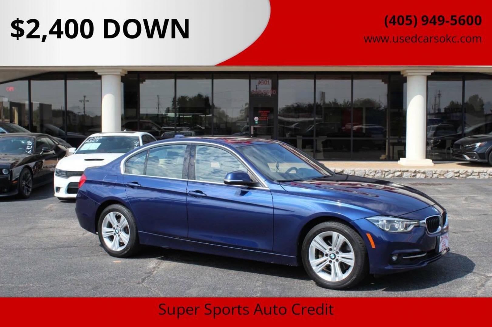 2018 Blue BMW 3-Series 330i xDrive SULEV Sedan (WBA8D9G51JN) with an 3.0L L6 DOHC 24V engine, 8A transmission, located at 4301 NW 39th , Oklahoma City, OK, 73112, (405) 949-5600, 35.512135, -97.598671 - NO DRIVERS LICENCE -NO FULL COVERAGE INSURANCE - NO CREDIT CHECK. COME ON OVER TO SUPERSPORTS, TAKE A LOOK AND TEST DRIVE. PLEASE GIVE US A CALL AT (405) 949-5600. NO LICENCIA DE CONDUCIR - NO SEGURO DE COBERTURA TOTAL - NO VERIFICACION DE CREDITO. VISITENOS EN SUPERSPORTS, MIRE NUESTRO - Photo#0