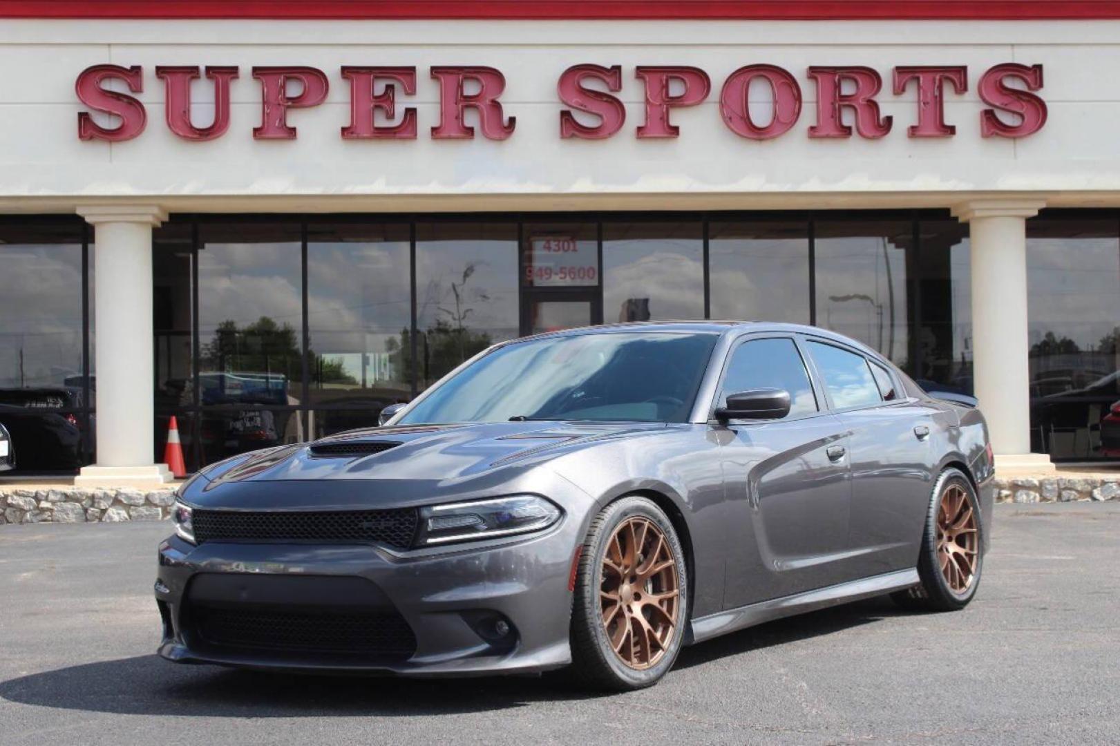 2018 Charcoal Dodge Charger SRT 392 (2C3CDXGJ9JH) with an 6.4L V8 OHV 16V engine, 5A transmission, located at 4301 NW 39th , Oklahoma City, OK, 73112, (405) 949-5600, 35.512135, -97.598671 - Photo#0