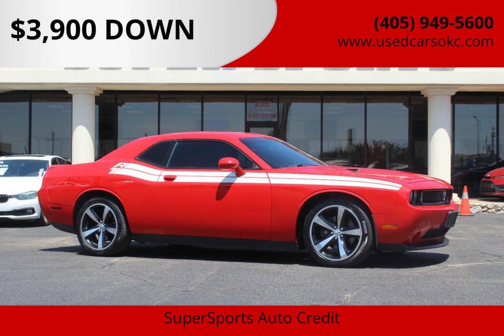 2014 Red Dodge Challenger R/T (2C3CDYBT1EH) with an 5.7L V8 OHV 16V engine, Automatic 5-Speed transmission, located at 4301 NW 39th , Oklahoma City, OK, 73112, (405) 949-5600, 35.512135, -97.598671 - NO DRIVERS LICENCE NO-FULL COVERAGE INSURANCE-NO CREDIT CHECK. COME ON OVER TO SUPERSPORTS AND TAKE A LOOK AND TEST DRIVE. PLEASE GIVE US A CALL AT (405) 949-5600. NO LICENSIA DE MANEJAR- NO SEGURO DE COBERTURA TOTAL- NO VERIFICACCION DE CREDITO. POR FAVOR VENGAN A SUPERSPORTS, ECHE UN - Photo#0