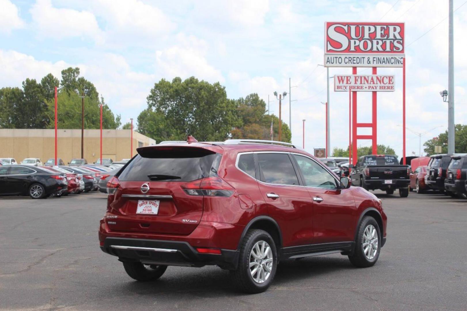 2020 Red Nissan Rogue S AWD (5N1AT2MV3LC) with an 2.5L L4 DOHC 16V engine, CVT transmission, located at 4301 NW 39th , Oklahoma City, OK, 73112, (405) 949-5600, 35.512135, -97.598671 - Photo#3