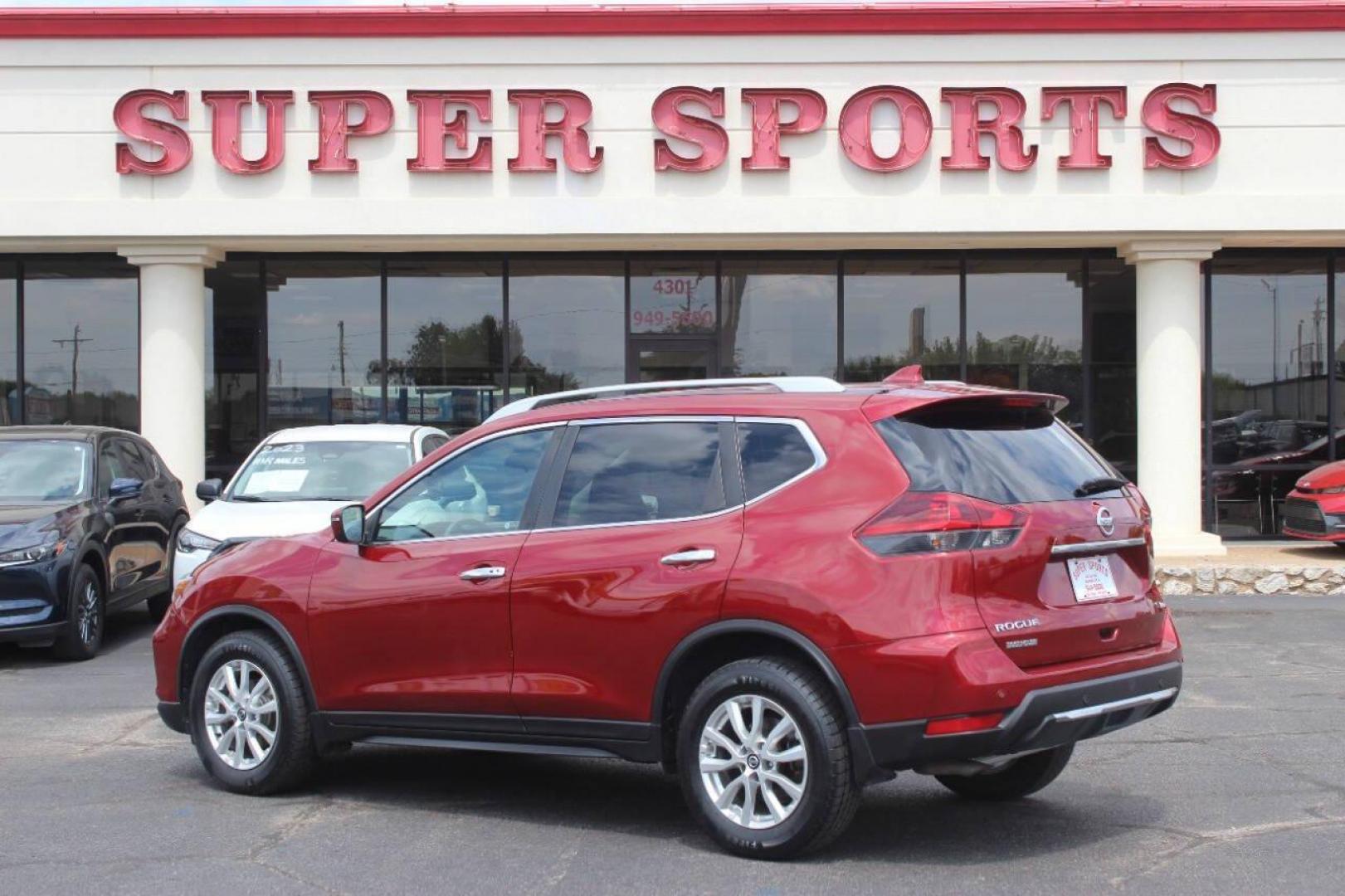 2020 Red Nissan Rogue S AWD (5N1AT2MV3LC) with an 2.5L L4 DOHC 16V engine, CVT transmission, located at 4301 NW 39th , Oklahoma City, OK, 73112, (405) 949-5600, 35.512135, -97.598671 - Photo#4