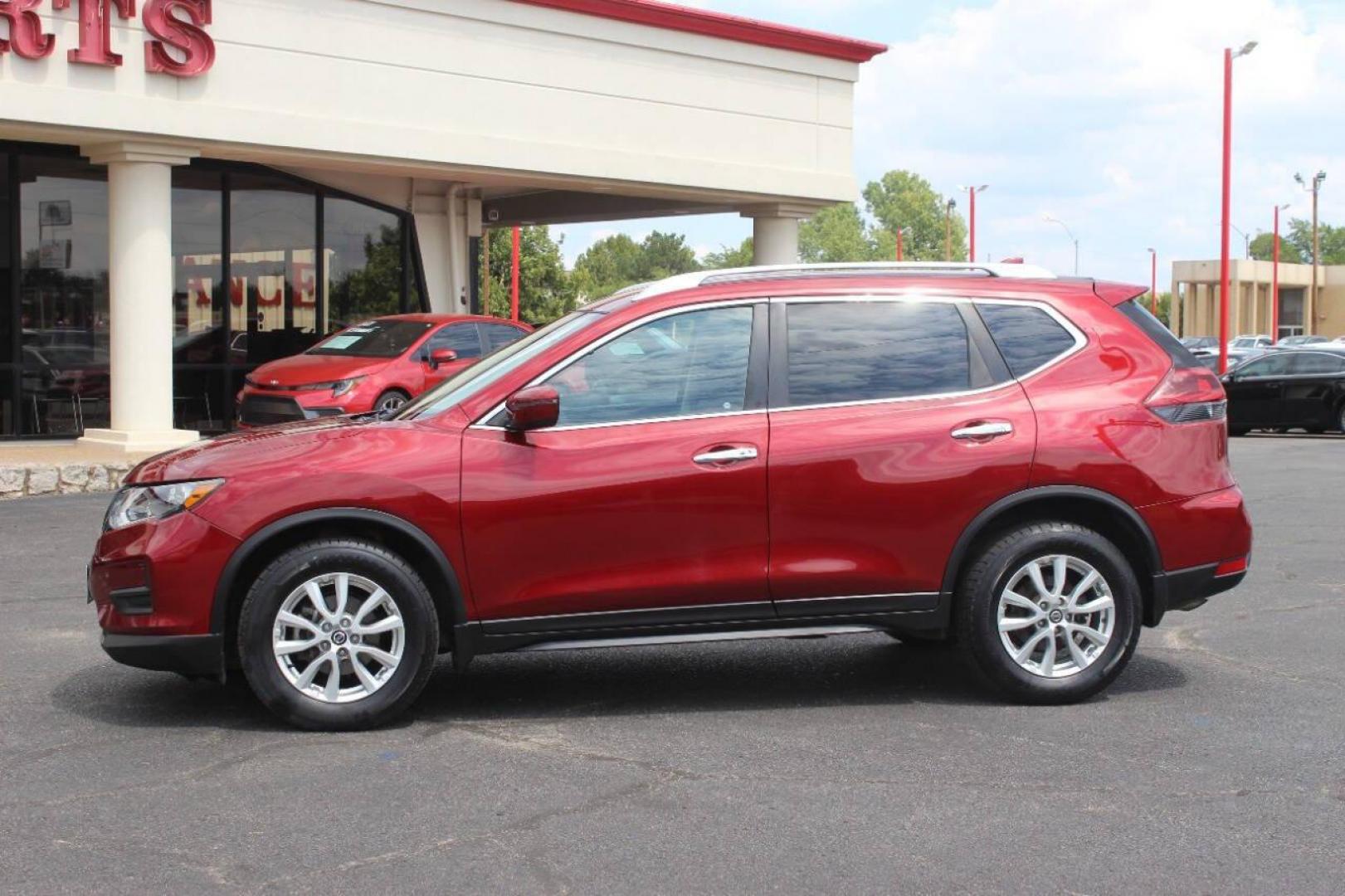 2020 Red Nissan Rogue S AWD (5N1AT2MV3LC) with an 2.5L L4 DOHC 16V engine, CVT transmission, located at 4301 NW 39th , Oklahoma City, OK, 73112, (405) 949-5600, 35.512135, -97.598671 - Photo#5