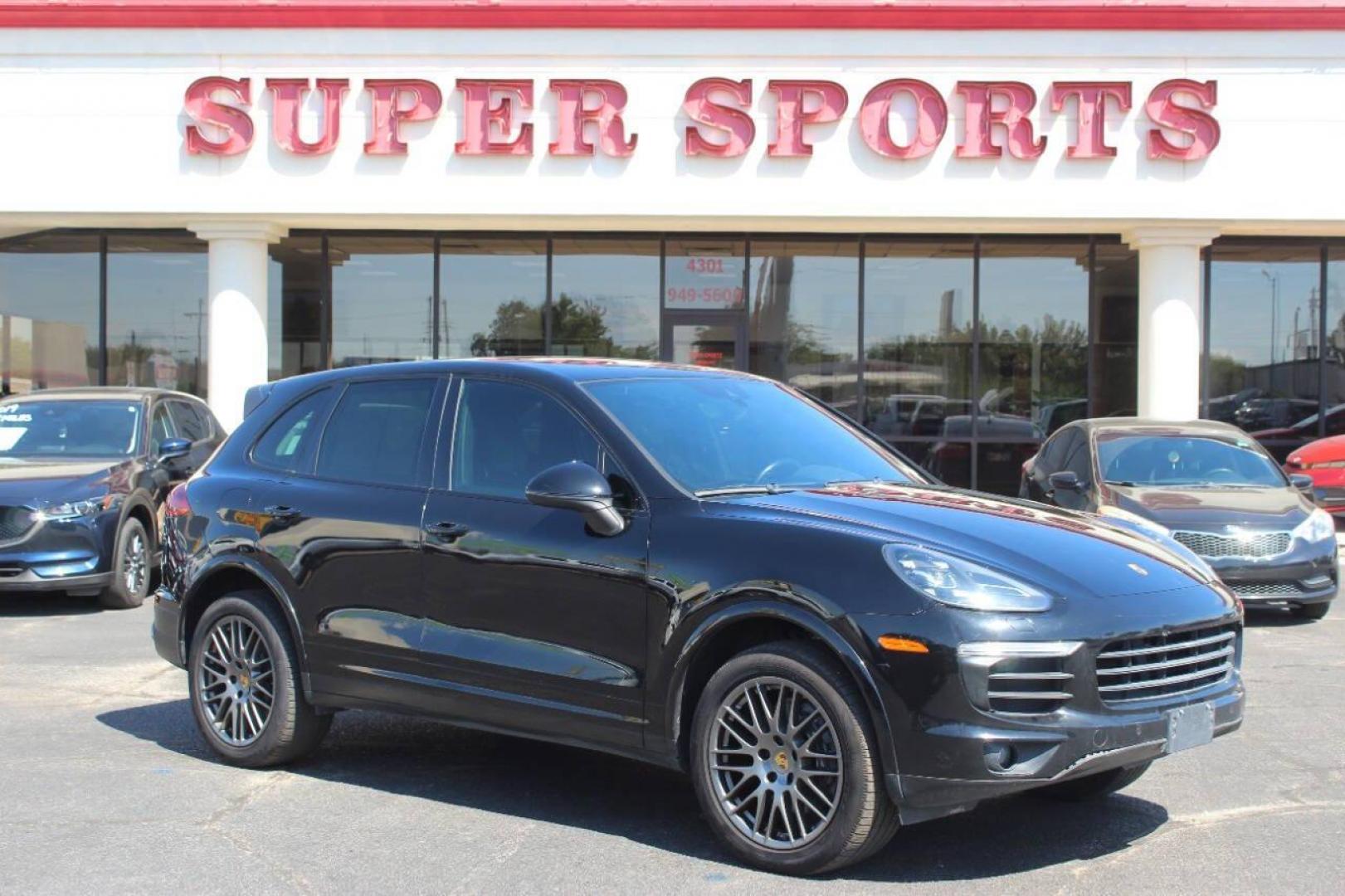 2017 Black Porsche Cayenne Base (WP1AA2A27HK) with an 3.6L V6 3.6L V6 engine, Automatic 8-Speed transmission, located at 4301 NW 39th , Oklahoma City, OK, 73112, (405) 949-5600, 35.512135, -97.598671 - Photo#0