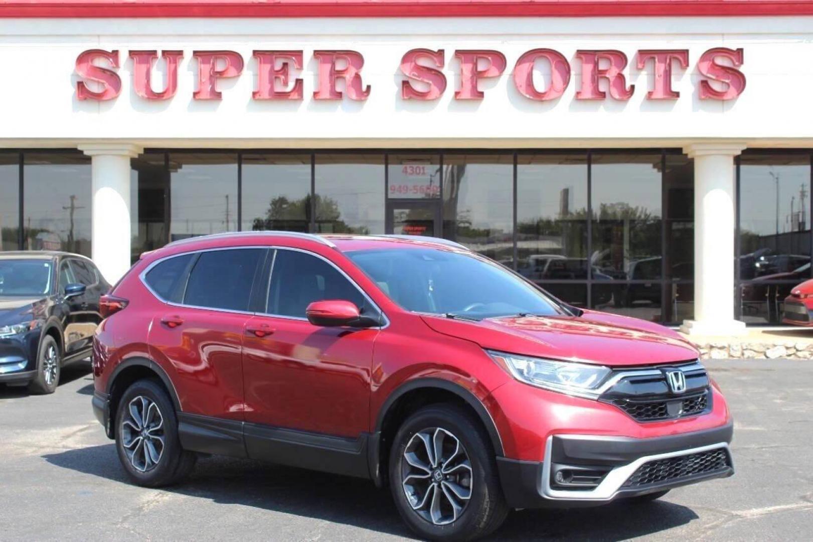 2021 Red Honda CR-V EX AWD (2HKRW2H59MH) with an 1.5L I4 Turbocharger 1.5L I4 engine, CVT transmission, located at 4301 NW 39th , Oklahoma City, OK, 73112, (405) 949-5600, 35.512135, -97.598671 - NO DRIVERS LICENCE -NO FULL COVERAGE INSURANCE - NO CREDIT CHECK. COME ON OVER TO SUPERSPORTS, TAKE A LOOK AND TEST DRIVE. PLEASE GIVE US A CALL AT (405) 949-5600. NO LICENCIA DE CONDUCIR - NO SEGURO DE COBERTURA TOTAL - NO VERIFICACION DE CREDITO. VISITENOS EN SUPERSPORTS, MIRE NUESTRO - Photo#0