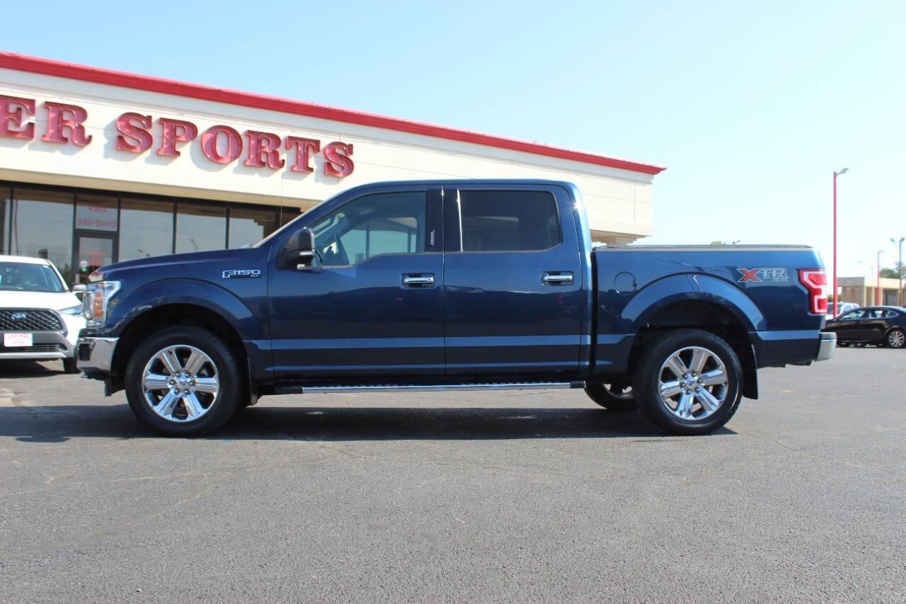 2018 Blue Ford F-150 XLT SuperCrew 5.5-ft. Bed 4WD (1FTEW1EG7JF) with an 3.5L V6 TURBO engine, 6A transmission, located at 4301 NW 39th , Oklahoma City, OK, 73112, (405) 949-5600, 35.512135, -97.598671 - NO DRIVERS LICENCE -NO FULL COVERAGE INSURANCE - NO CREDIT CHECK. COME ON OVER TO SUPERSPORTS, TAKE A LOOK AND TEST DRIVE. PLEASE GIVE US A CALL AT (405) 949-5600. NO LICENCIA DE CONDUCIR - NO SEGURO DE COBERTURA TOTAL - NO VERIFICACION DE CREDITO. VISITENOS EN SUPERSPORTS, MIRE NUESTRO - Photo#5