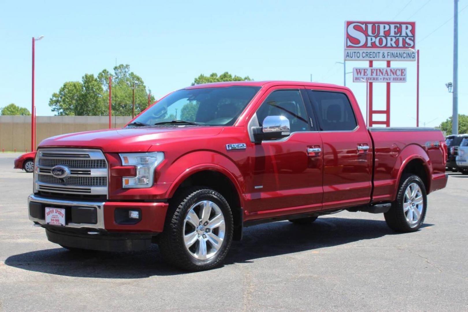 2015 Red Ford F-150 XL SuperCrew 6.5-ft. Bed 4WD (1FTFW1EGXFF) with an 3.5 V6 engine, 6-Speed Automatic transmission, located at 4301 NW 39th , Oklahoma City, OK, 73112, (405) 949-5600, 35.512135, -97.598671 - NO DRIVERS LICENCE NO - FULL COVERAGE INSURANCE - NO CREDIT CHECK. COME ON OVER TO SUPERSPORTS AND TAKE A LOOK AND TEST DRIVE. PLEASE GIVE US A CALL AT (405) 949-5600. NO LICENCIA DE MANEJAR - NO SEGURO DE COBERTURA TOTAL - NO VERIFICACION DE CREDITO. POR FAVOR VENGAN A SUPERSPORTS, ECH - Photo#7