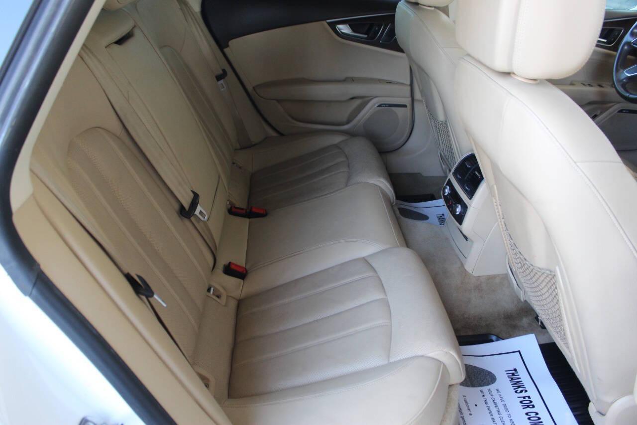 2014 White Audi A7 3.0T Premium quattro (WAU2GAFC1EN) with an 3.0L V6 Supercharger 3.0L V6 engine, Automatic 8-Speed transmission, located at 4301 NW 39th , Oklahoma City, OK, 73112, (405) 949-5600, 35.512135, -97.598671 - NO DRIVERS LICENCE NO-FULL COVERAGE INSURANCE-NO CREDIT CHECK. COME ON OVER TO SUPERSPORTS AND TAKE A LOOK AND TEST DRIVE. PLEASE GIVE US A CALL AT (405) 949-5600. NO LICENSIA DE MANEJAR- NO SEGURO DE COBERTURA TOTAL- NO VERIFICACCION DE CREDITO. POR FAVOR VENGAN A SUPERSPORTS, ECHE UN - Photo#8