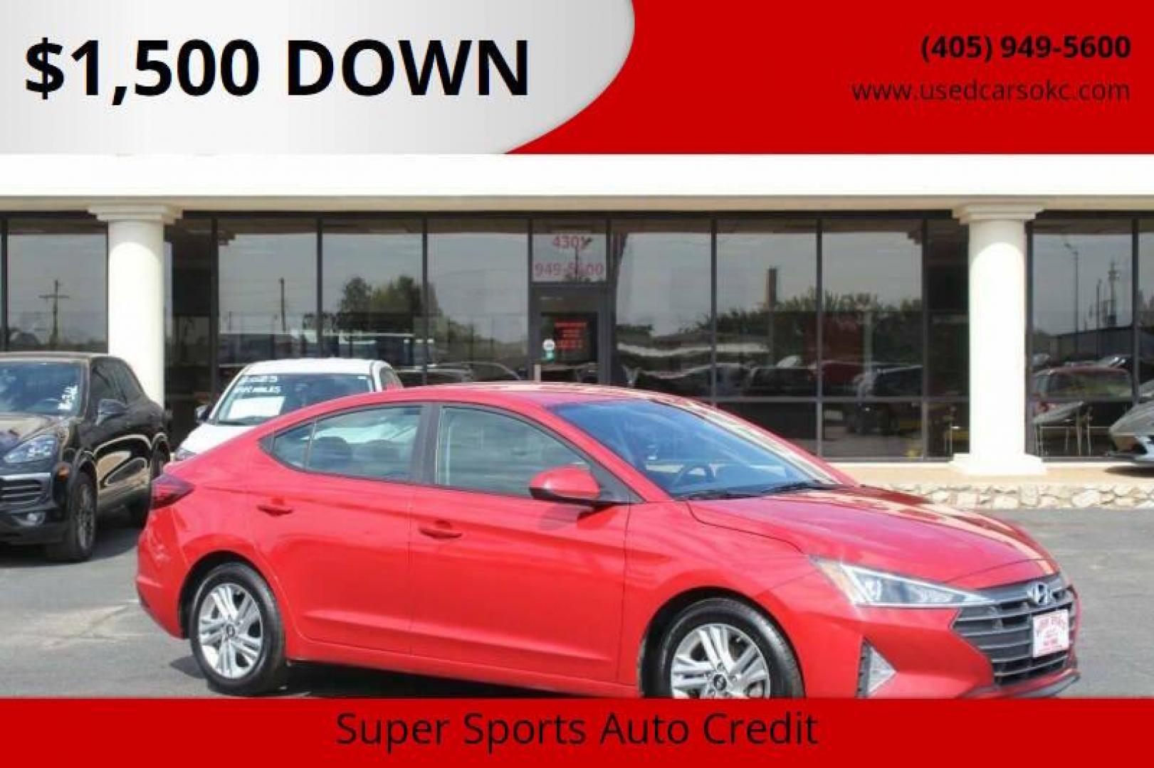 2020 Red Hyundai Elantra Limited (5NPD84LF7LH) with an 1.8L L4 DOHC 16V engine, 6A transmission, located at 4301 NW 39th , Oklahoma City, OK, 73112, (405) 949-5600, 35.512135, -97.598671 - NO DRIVERS LICENCE -NO FULL COVERAGE INSURANCE - NO CREDIT CHECK. COME ON OVER TO SUPERSPORTS, TAKE A LOOK AND TEST DRIVE. PLEASE GIVE US A CALL AT (405) 949-5600. NO LICENCIA DE CONDUCIR - NO SEGURO DE COBERTURA TOTAL - NO VERIFICACION DE CREDITO. VISITENOS EN SUPERSPORTS, MIRE NUESTRO - Photo#0