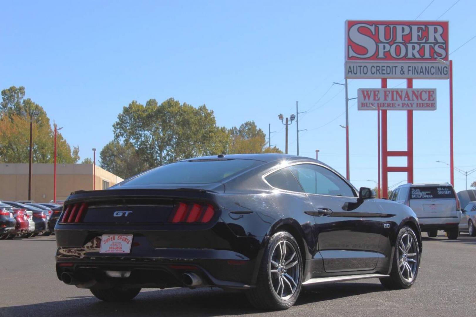 2015 Black Ford Mustang GT Coupe (1FA6P8CF8F5) with an 5.0L V8 DOHC 32V engine, Automatic 6-Speed transmission, located at 4301 NW 39th , Oklahoma City, OK, 73112, (405) 949-5600, 35.512135, -97.598671 - NO DRIVERS LICENCE NO-FULL COVERAGE INSURANCE-NO CREDIT CHECK. COME ON OVER TO SUPERSPORTS AND TAKE A LOOK AND TEST DRIVE. PLEASE GIVE US A CALL AT (405) 949-5600. NO LICENSIA DE MANEJAR- NO SEGURO DE COBERTURA TOTAL- NO VERIFICACCION DE CREDITO. POR FAVOR VENGAN A SUPERSPORTS, ECHE UN - Photo#3