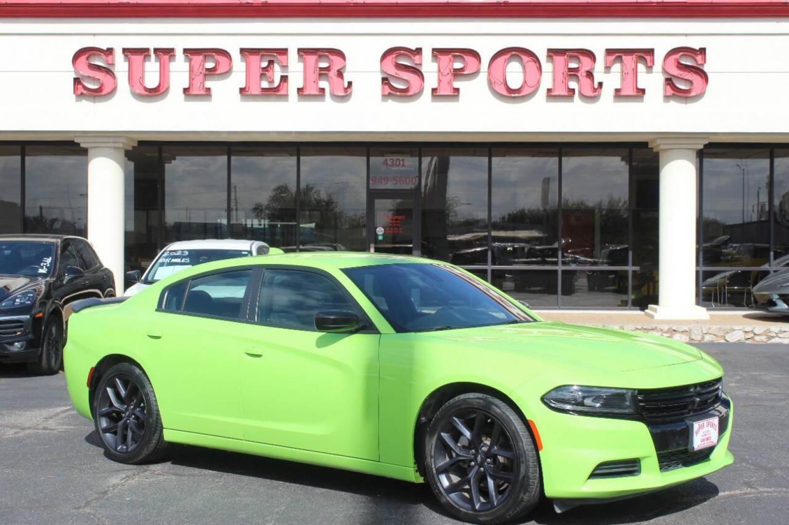 2023 Lime Green Dodge Charger SXT (2C3CDXBG6PH) with an 3.6L V6 DOHC 24V engine, 8A transmission, located at 4301 NW 39th , Oklahoma City, OK, 73112, (405) 949-5600, 35.512135, -97.598671 - NO DRIVERS LICENCE NO-FULL COVERAGE INSURANCE-NO CREDIT CHECK. COME ON OVER TO SUPERSPORTS AND TAKE A LOOK AND TEST DRIVE. PLEASE GIVE US A CALL AT (405) 949-5600. NO LICENSIA DE MANEJAR- NO SEGURO DE COBERTURA TOTAL- NO VERIFICACCION DE CREDITO. POR FAVOR VENGAN A SUPERSPORTS, ECHE UN - Photo#2