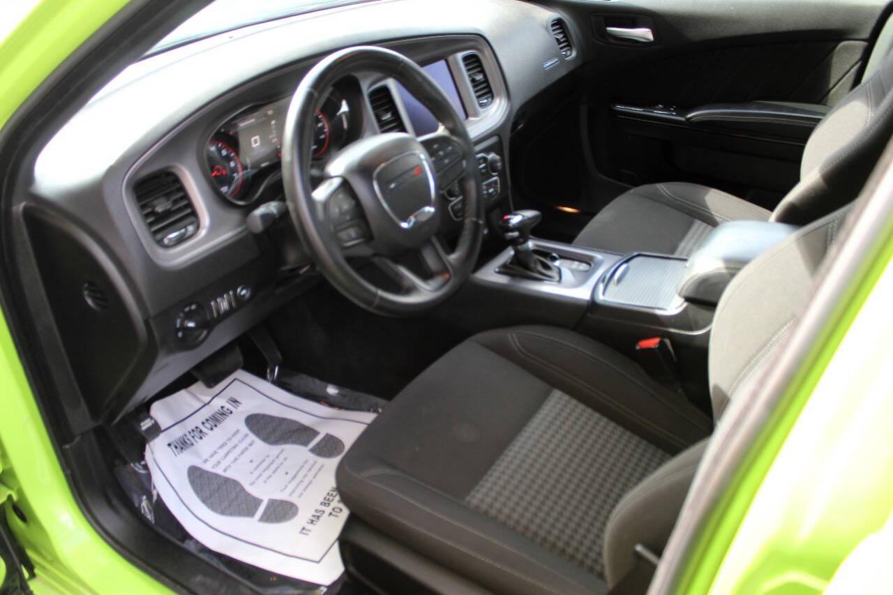 2023 Lime Green Dodge Charger SXT (2C3CDXBG6PH) with an 3.6L V6 DOHC 24V engine, 8A transmission, located at 4301 NW 39th , Oklahoma City, OK, 73112, (405) 949-5600, 35.512135, -97.598671 - NO DRIVERS LICENCE -NO FULL COVERAGE INSURANCE - NO CREDIT CHECK. COME ON OVER TO SUPERSPORTS, TAKE A LOOK AND TEST DRIVE. PLEASE GIVE US A CALL AT (405) 949-5600. NO LICENCIA DE CONDUCIR - NO SEGURO DE COBERTURA TOTAL - NO VERIFICACION DE CREDITO. VISITENOS EN SUPERSPORTS, MIRE NUESTRO - Photo#15