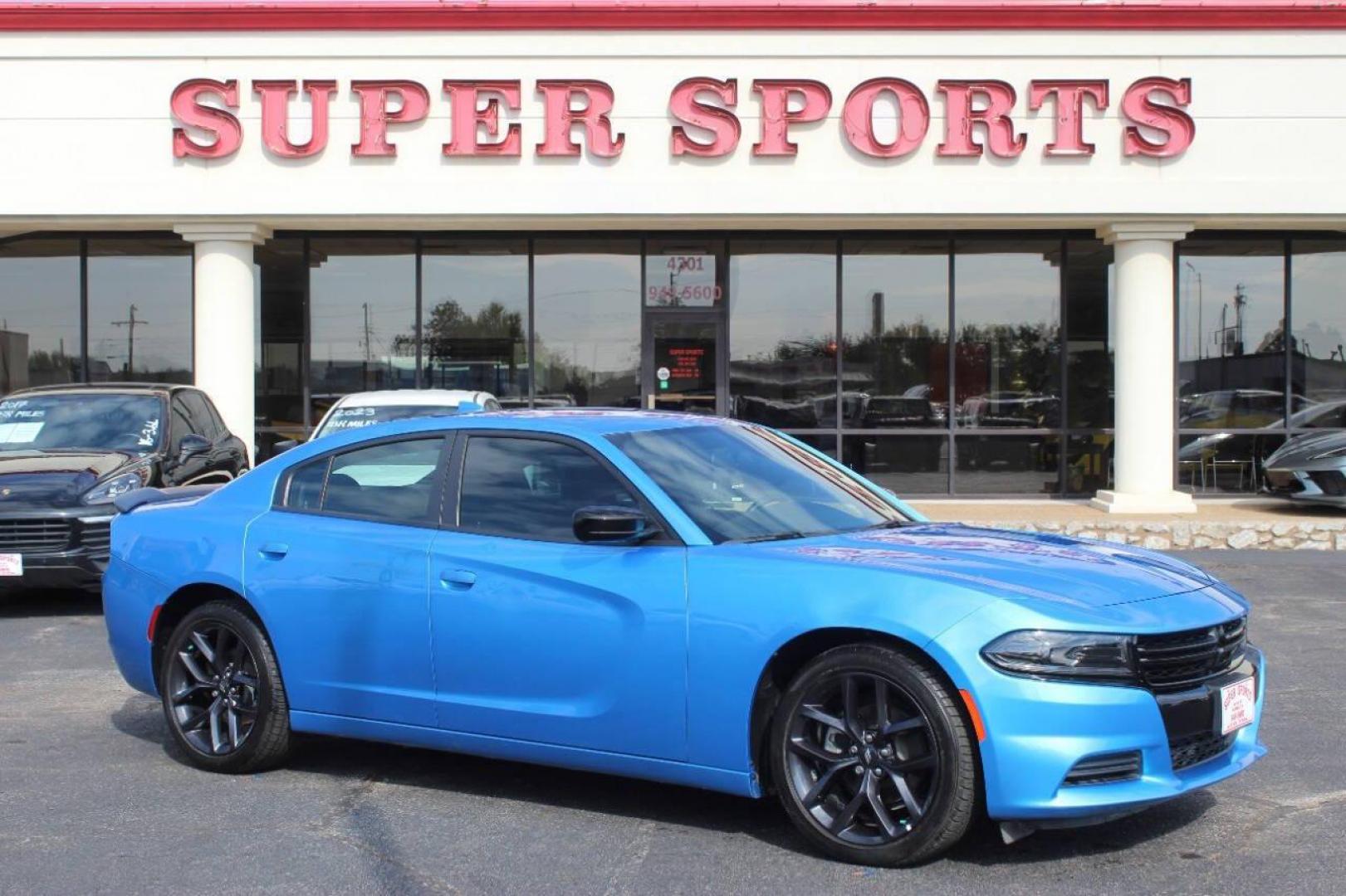 2023 Blue Dodge Charger SXT (2C3CDXBG6PH) with an 3.6L V6 DOHC 24V engine, 8A transmission, located at 4301 NW 39th , Oklahoma City, OK, 73112, (405) 949-5600, 35.512135, -97.598671 - NO DRIVERS LICENCE NO-FULL COVERAGE INSURANCE-NO CREDIT CHECK. COME ON OVER TO SUPERSPORTS AND TAKE A LOOK AND TEST DRIVE. PLEASE GIVE US A CALL AT (405) 949-5600. NO LICENSIA DE MANEJAR- NO SEGURO DE COBERTURA TOTAL- NO VERIFICACCION DE CREDITO. POR FAVOR VENGAN A SUPERSPORTS, ECHE UN - Photo#2