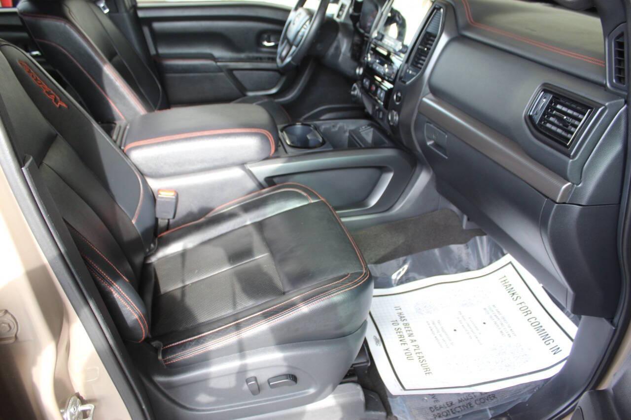 2020 Tan Nissan Titan Platinum Reserve Crew Cab 4WD (1N6AA1ED5LN) with an 5.6L V8 5.6L V8 engine, Automatic 9-Speed transmission, located at 4301 NW 39th , Oklahoma City, OK, 73112, (405) 949-5600, 35.512135, -97.598671 - NO DRIVERS LICENCE NO-FULL COVERAGE INSURANCE-NO CREDIT CHECK. COME ON OVER TO SUPERSPORTS AND TAKE A LOOK AND TEST DRIVE. PLEASE GIVE US A CALL AT (405) 949-5600. NO LICENSIA DE MANEJAR- NO SEGURO DE COBERTURA TOTAL- NO VERIFICACCION DE CREDITO. POR FAVOR VENGAN A SUPERSPORTS, ECHE UN - Photo#10