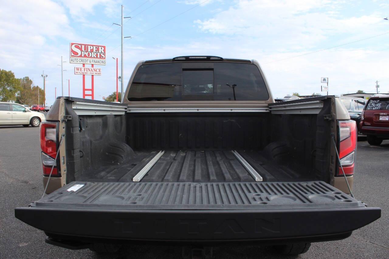 2020 Tan Nissan Titan Platinum Reserve Crew Cab 4WD (1N6AA1ED5LN) with an 5.6L V8 5.6L V8 engine, Automatic 9-Speed transmission, located at 4301 NW 39th , Oklahoma City, OK, 73112, (405) 949-5600, 35.512135, -97.598671 - NO DRIVERS LICENCE NO-FULL COVERAGE INSURANCE-NO CREDIT CHECK. COME ON OVER TO SUPERSPORTS AND TAKE A LOOK AND TEST DRIVE. PLEASE GIVE US A CALL AT (405) 949-5600. NO LICENSIA DE MANEJAR- NO SEGURO DE COBERTURA TOTAL- NO VERIFICACCION DE CREDITO. POR FAVOR VENGAN A SUPERSPORTS, ECHE UN - Photo#14