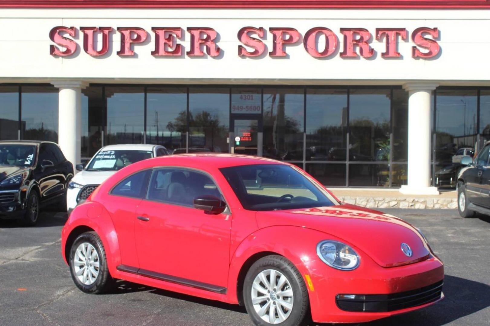 2013 Red Volkswagen Beetle 2.5L w/Sunroof Sound and Nav (3VWFP7AT7DM) with an 2.5L L5 DOHC 20V engine, 5-Speed Manual transmission, located at 4301 NW 39th , Oklahoma City, OK, 73112, (405) 949-5600, 35.512135, -97.598671 - Photo#0