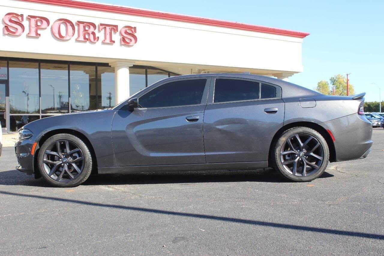 2023 Gray Dodge Charger SXT (2C3CDXBG4PH) with an 3.6L V6 DOHC 24V engine, 8A transmission, located at 4301 NW 39th , Oklahoma City, OK, 73112, (405) 949-5600, 35.512135, -97.598671 - Photo#5