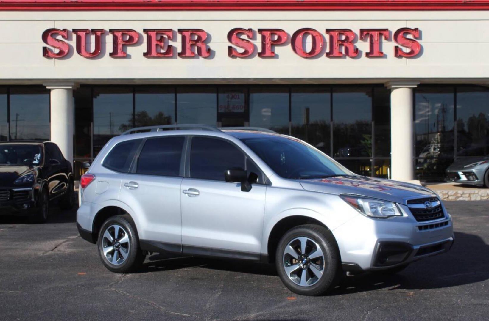 2018 Silver Subaru Forester 2.5i Premium PZEV CVT (JF2SJABC1JH) with an 2.5L H4 SOHC 16V engine, CVT transmission, located at 4301 NW 39th , Oklahoma City, OK, 73112, (405) 949-5600, 35.512135, -97.598671 - NO DRIVERS LICENCE NO-FULL COVERAGE INSURANCE-NO CREDIT CHECK. COME ON OVER TO SUPERSPORTS AND TAKE A LOOK AND TEST DRIVE. PLEASE GIVE US A CALL AT (405) 949-5600. NO LICENSIA DE MANEJAR- NO SEGURO DE COBERTURA TOTAL- NO VERIFICACCION DE CREDITO. POR FAVOR VENGAN A SUPERSPORTS, ECHE UN - Photo#2
