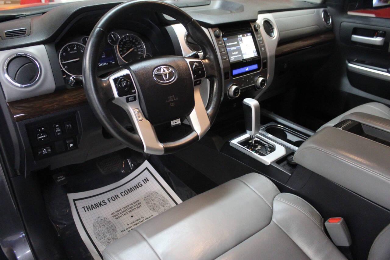 2017 Gray Toyota Tundra Limited 5.7L FFV CrewMax 2WD (5TFFW5F19HX) with an 5.7L V8 DOHC 32V FFV engine, 6A transmission, located at 4301 NW 39th , Oklahoma City, OK, 73112, (405) 949-5600, 35.512135, -97.598671 - Photo#14