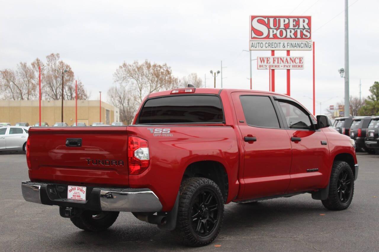 2020 Red Toyota Tundra SR5 5.7L V8 CrewMax 2WD (5TFEY5F17LX) with an 5.7L V8 DOHC 32V engine, 6A transmission, located at 4301 NW 39th , Oklahoma City, OK, 73112, (405) 949-5600, 35.512135, -97.598671 - NO DRIVERS LICENCE -NO FULL COVERAGE INSURANCE - NO CREDIT CHECK. COME ON OVER TO SUPERSPORTS, TAKE A LOOK AND TEST DRIVE. PLEASE GIVE US A CALL AT (405) 949-5600. NO LICENCIA DE CONDUCIR - NO SEGURO DE COBERTURA TOTAL - NO VERIFICACION DE CREDITO. VISITENOS EN SUPERSPORTS, MIRE NUESTRO - Photo#3