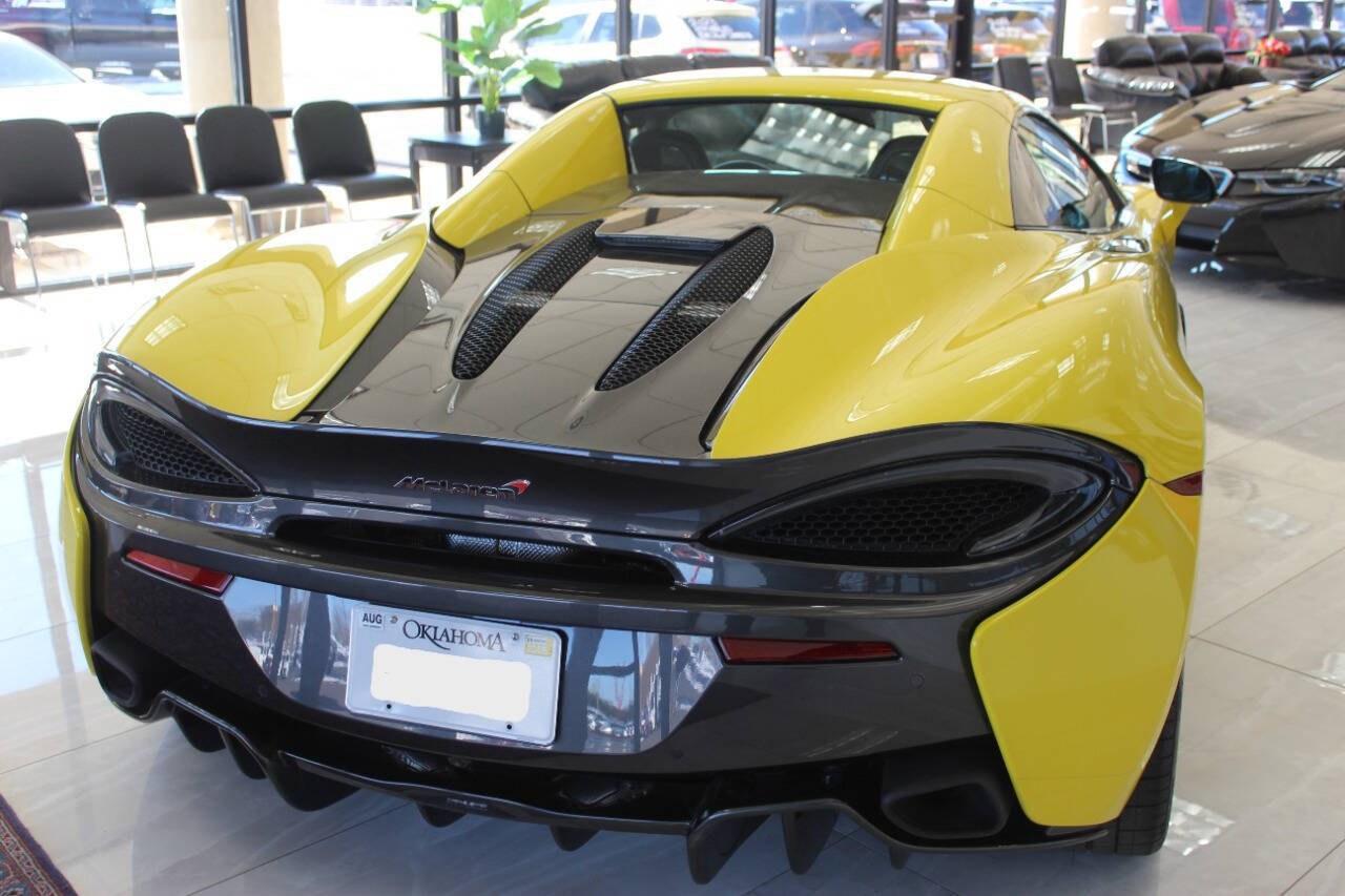 2018 Yellow McLaren 570S Spider Spider (SBM13FAA2JW) with an 3.8L V8 Twin Turbocharger 3.8L V8 engine, Automatic 7-Speed transmission, located at 4301 NW 39th , Oklahoma City, OK, 73112, (405) 949-5600, 35.512135, -97.598671 - PERSONAL VEHICLE LAST FEW YEARS. IT'S ONE OF THE OWNER'S WIFE'S FEW POSSESSIONS THAT ARE CONSIDERED TOYS, IT LOOKS AND DRIVES LIKE IT'S BRAND NEW, IT'S A MUST SEE. My name is Josh, and I own dealerships and finance companies here in Oklahoma. I have 27 years of experience buying and selling al- Photo#2