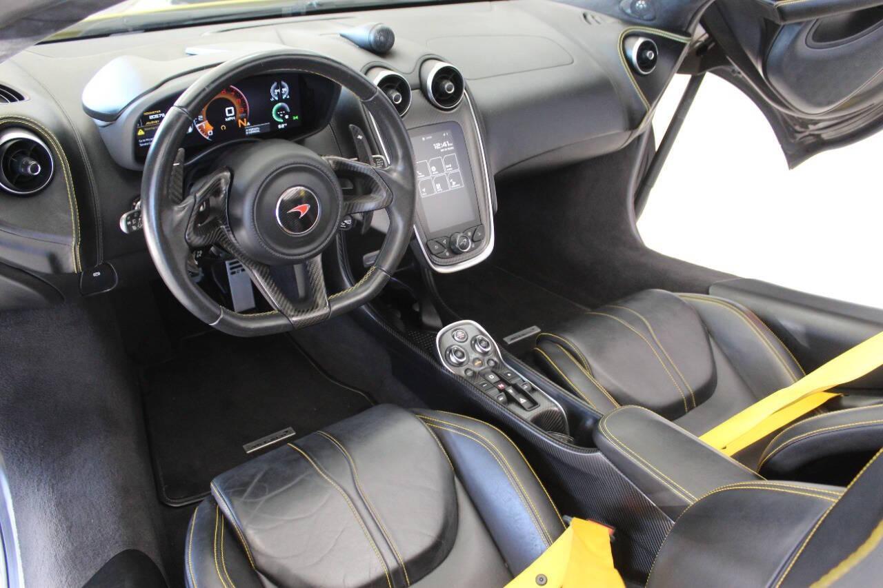 2018 Yellow McLaren 570s Spider (SBM13FAA2JW) with an 3.8L V8 TURBO engine, 7A transmission, located at 4301 NW 39th , Oklahoma City, OK, 73112, (405) 949-5600, 35.512135, -97.598671 - PERSONAL VEHICLE LAST FEW YEARS. IT'S ONE OF THE OWNER'S WIFE'S FEW POSSESSIONS THAT ARE CONSIDERED TOYS, IT LOOKS AND DRIVES LIKE IT'S BRAND NEW, IT'S A MUST SEE. My name is Josh, and I own dealerships and finance companies here in Oklahoma. I have 27 years of experience buying and selling al - Photo#9