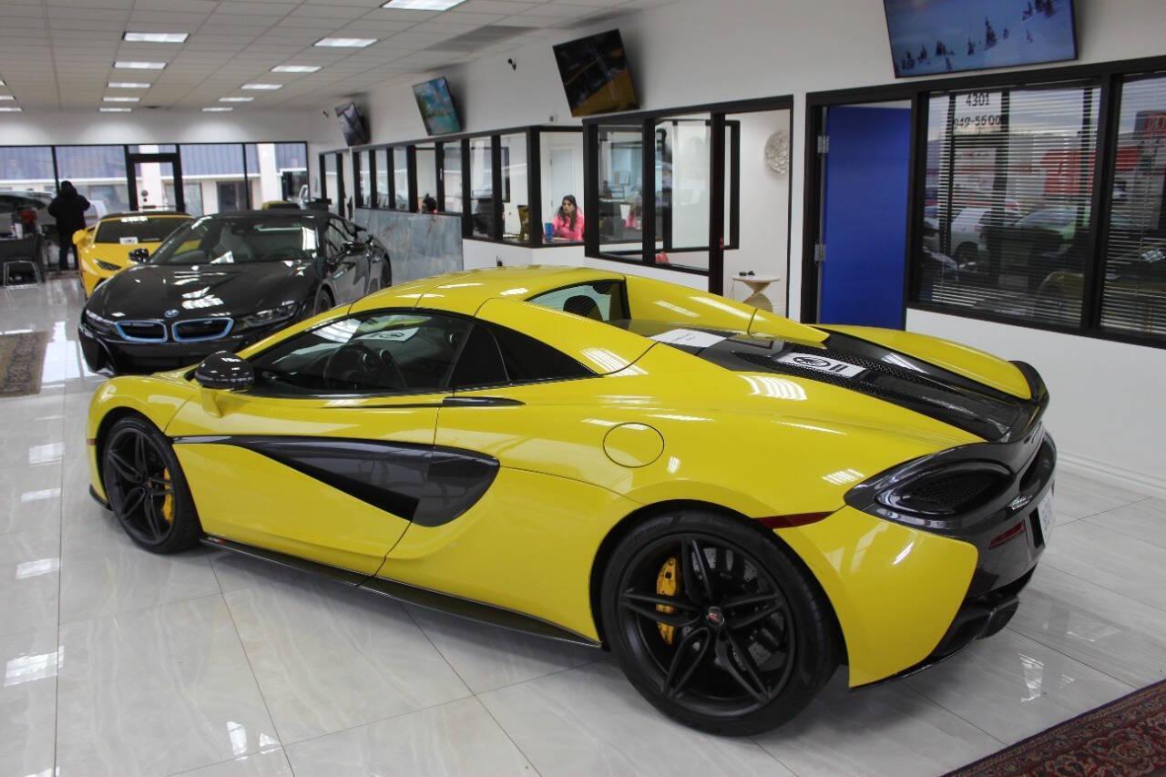 2018 Yellow McLaren 570s Spider (SBM13FAA2JW) with an 3.8L V8 TURBO engine, 7A transmission, located at 4301 NW 39th , Oklahoma City, OK, 73112, (405) 949-5600, 35.512135, -97.598671 - PERSONAL VEHICLE LAST FEW YEARS. IT'S ONE OF THE OWNER'S WIFE'S FEW POSSESSIONS THAT ARE CONSIDERED TOYS, IT LOOKS AND DRIVES LIKE IT'S BRAND NEW, IT'S A MUST SEE. My name is Josh, and I own dealerships and finance companies here in Oklahoma. I have 27 years of experience buying and selling al - Photo#13
