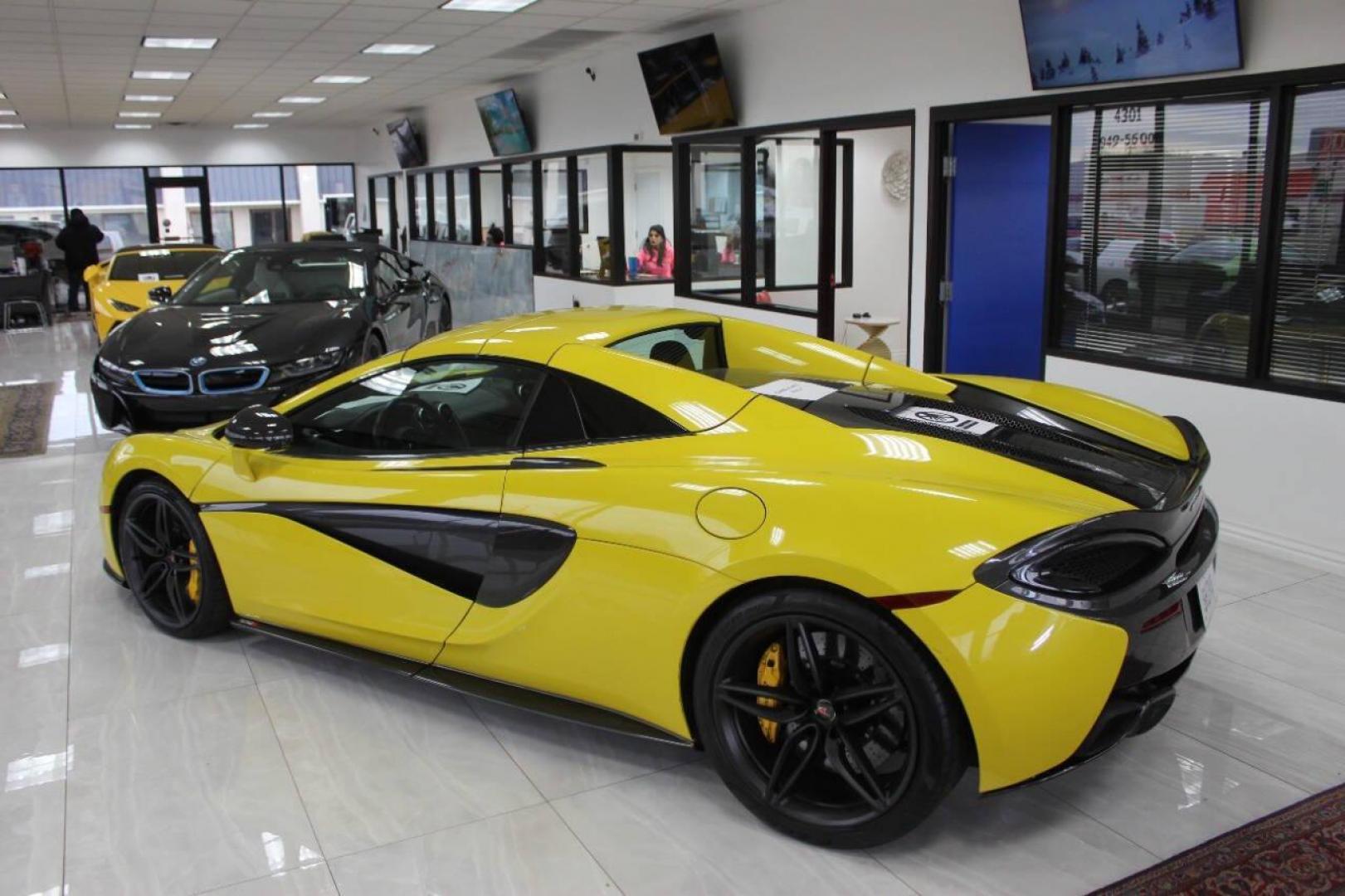 2018 Yellow McLaren 570s Spider (SBM13FAA2JW) with an 3.8L V8 TURBO engine, 7A transmission, located at 4301 NW 39th , Oklahoma City, OK, 73112, (405) 949-5600, 35.512135, -97.598671 - PERSONAL VEHICLE LAST FEW YEARS. IT'S ONE OF THE OWNER'S WIFE'S FEW POSSESSIONS THAT ARE CONSIDERED TOYS, IT LOOKS AND DRIVES LIKE IT'S BRAND NEW, IT'S A MUST SEE NEW TIRES, FRESH OIL CHANGE, NEW BATTERY NO DRIVERS LICENCE NO-FULL COVERAGE INSURANCE-NO CREDIT CHECK. COME ON OVER TO SUPERSPO - Photo#15