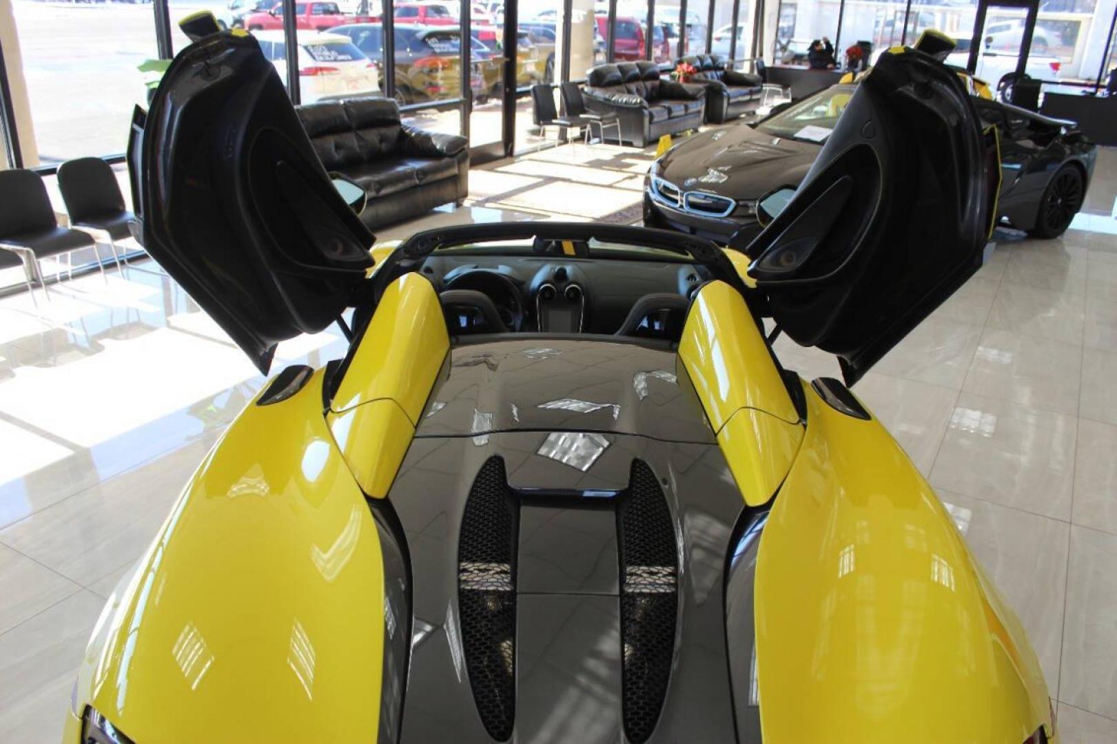 2018 Yellow McLaren 570s Spider (SBM13FAA2JW) with an 3.8L V8 TURBO engine, 7A transmission, located at 4301 NW 39th , Oklahoma City, OK, 73112, (405) 949-5600, 35.512135, -97.598671 - PERSONAL VEHICLE LAST FEW YEARS. IT'S ONE OF THE OWNER'S WIFE'S FEW POSSESSIONS THAT ARE CONSIDERED TOYS, IT LOOKS AND DRIVES LIKE IT'S BRAND NEW, IT'S A MUST SEE NEW TIRES, FRESH OIL CHANGE, NEW BATTERY NO DRIVERS LICENCE NO-FULL COVERAGE INSURANCE-NO CREDIT CHECK. COME ON OVER TO SUPERSPO - Photo#8