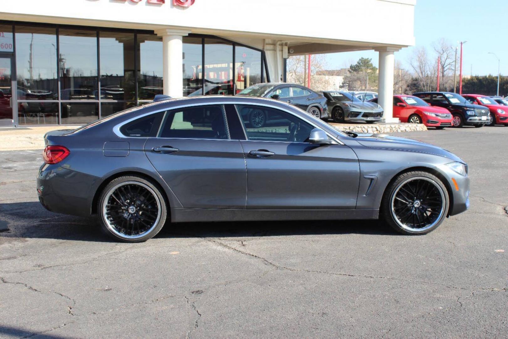 2018 Gray BMW 4 Series 430i xDrive (WBA4J3C56JB) with an 2.0L I4 Turbocharger 2.0L I4 engine, Automatic 8-Speed transmission, located at 4301 NW 39th , Oklahoma City, OK, 73112, (405) 949-5600, 35.512135, -97.598671- Photo#2