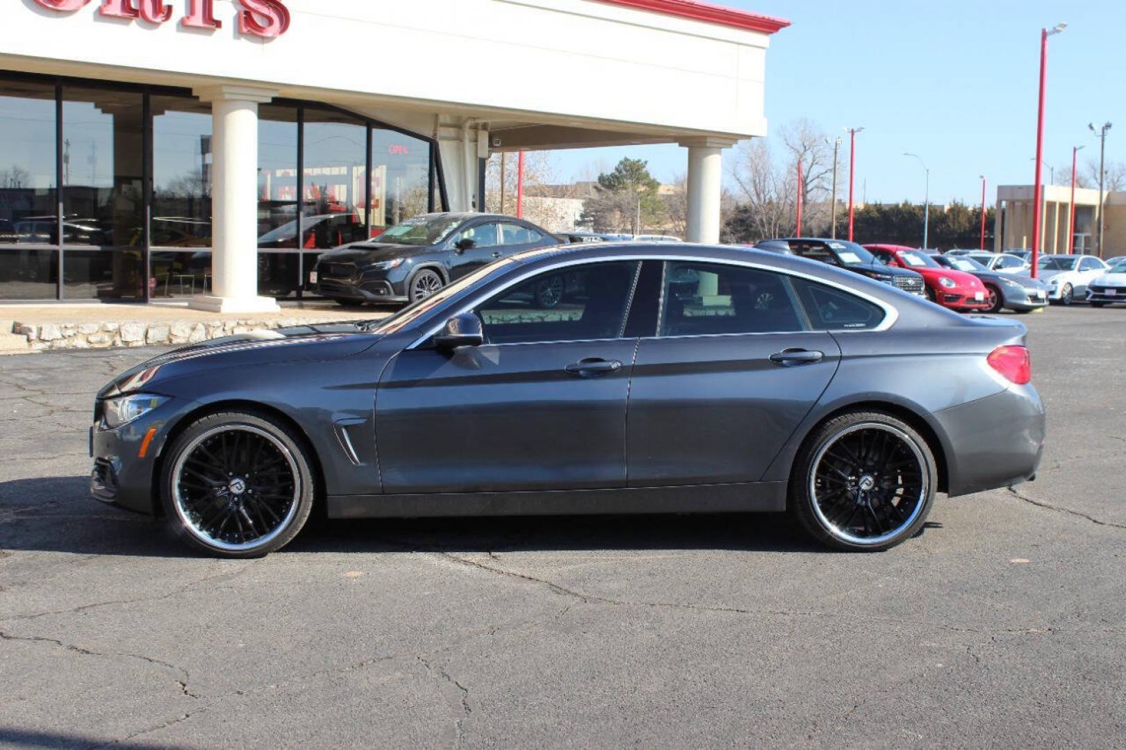 2018 Gray BMW 4 Series 430i xDrive (WBA4J3C56JB) with an 2.0L I4 Turbocharger 2.0L I4 engine, Automatic 8-Speed transmission, located at 4301 NW 39th , Oklahoma City, OK, 73112, (405) 949-5600, 35.512135, -97.598671- Photo#4