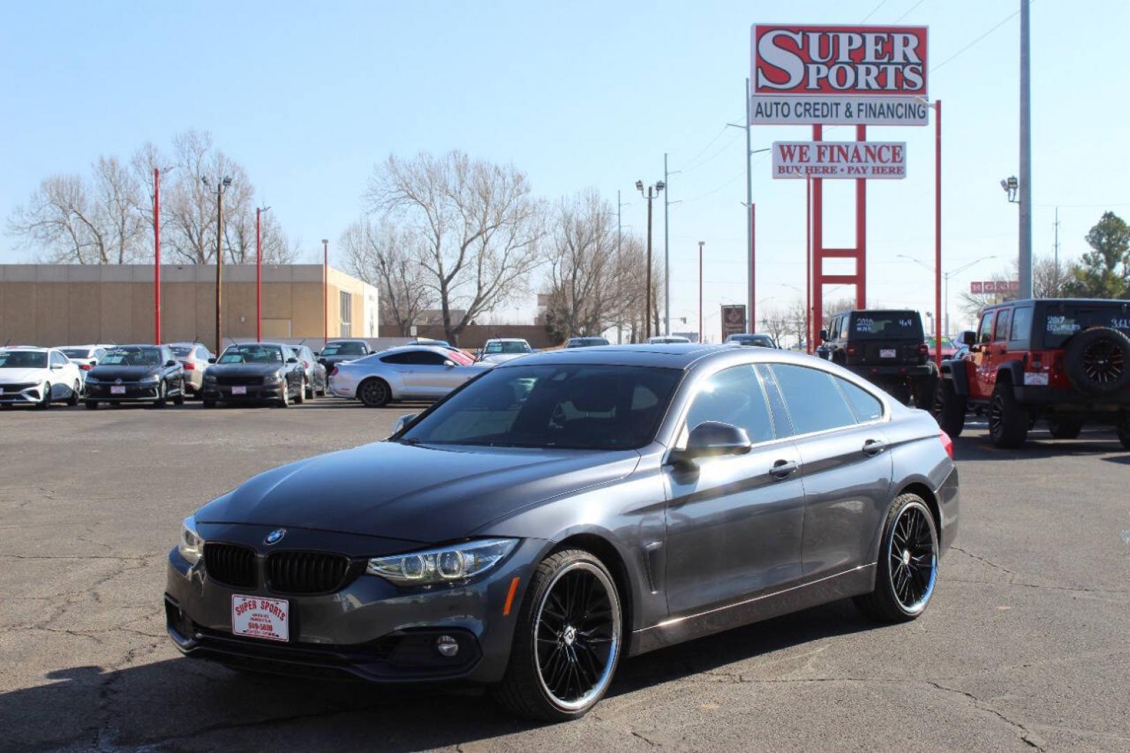 2018 Gray BMW 4 Series 430i xDrive (WBA4J3C56JB) with an 2.0L I4 Turbocharger 2.0L I4 engine, Automatic 8-Speed transmission, located at 4301 NW 39th , Oklahoma City, OK, 73112, (405) 949-5600, 35.512135, -97.598671- Photo#5