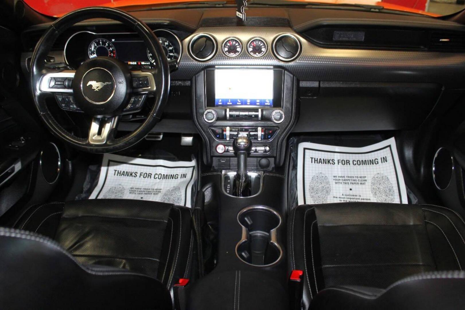 2020 Orange Ford Mustang EcoBoost Coupe (1FA6P8TD6L5) with an 2.3L L4 DOHC 16V engine, Automatic 10-Speed transmission, located at 4301 NW 39th , Oklahoma City, OK, 73112, (405) 949-5600, 35.512135, -97.598671 - Photo#15