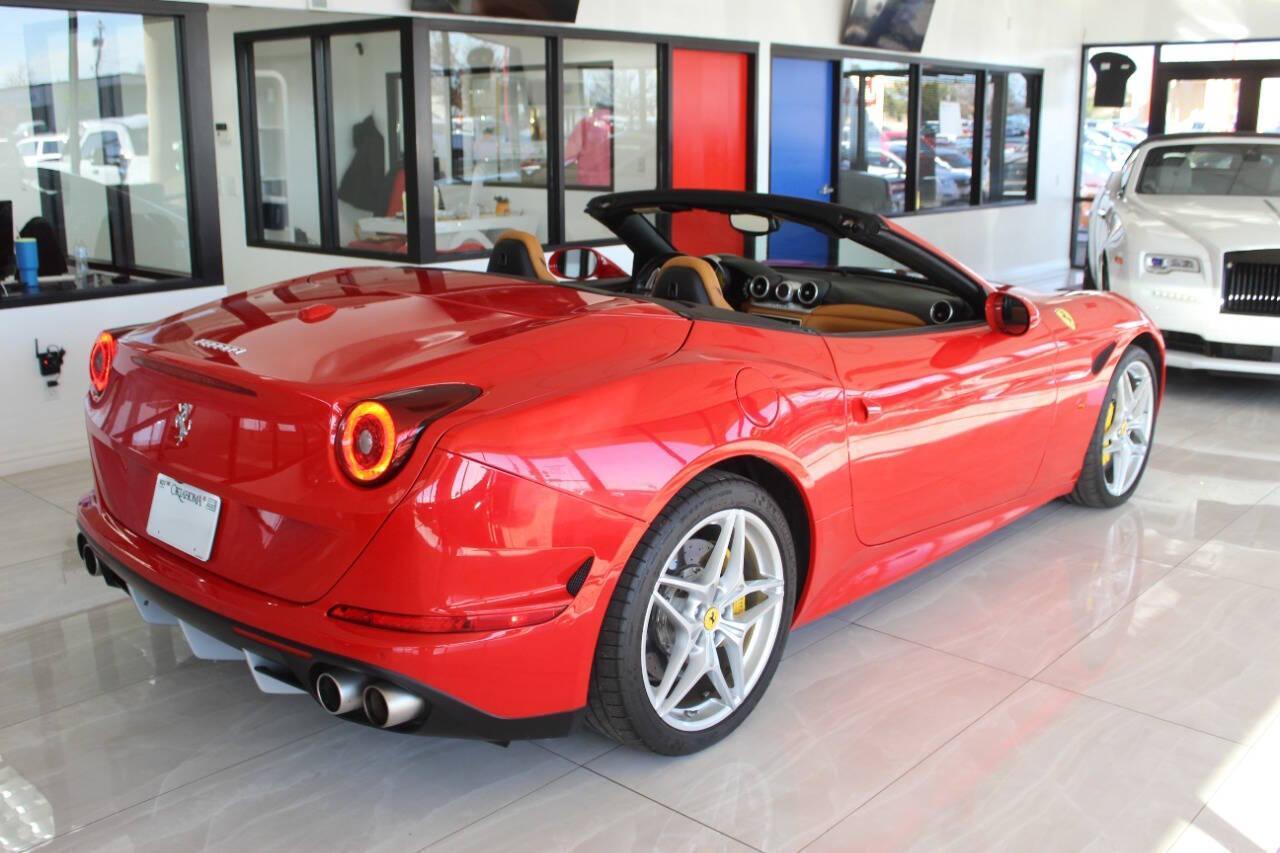 2016 Red Ferrari California Convertible T (ZFF77XJA9G0) with an 3.9L V8 DOHC 32V engine, 7A transmission, located at 4301 NW 39th , Oklahoma City, OK, 73112, (405) 949-5600, 35.512135, -97.598671 - Rare combo: red exterior and tan interior. Fully functional. PERSONAL VEHICLE LAST FEW YEARS SINCE 2017 . IT'S ONE OF THE OWNER'S WIFE'S FEW POSSESSIONS THAT ARE CONSIDERED TOYS, IT LOOKS AND DRIVES LIKE new, IT'S A MUST SEE for this price. ..... small crack on the windshield..... My na - Photo#6