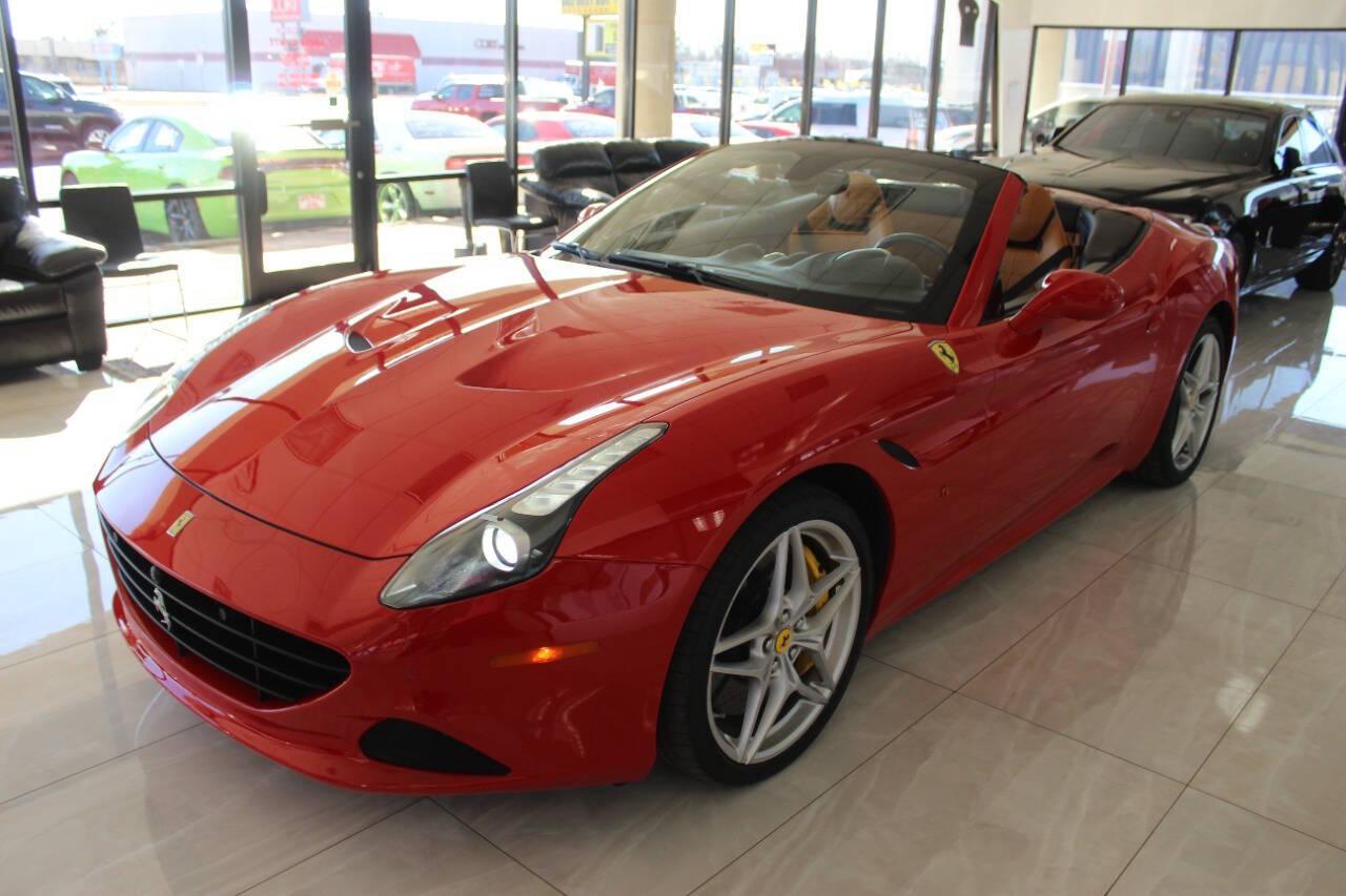 2016 Red Ferrari California Convertible T (ZFF77XJA9G0) with an 3.9L V8 DOHC 32V engine, 7A transmission, located at 4301 NW 39th , Oklahoma City, OK, 73112, (405) 949-5600, 35.512135, -97.598671 - Rare combo: red exterior and tan interior. Fully functional. PERSONAL VEHICLE LAST FEW YEARS SINCE 2017 . IT'S ONE OF THE OWNER'S WIFE'S FEW POSSESSIONS THAT ARE CONSIDERED TOYS, IT LOOKS AND DRIVES LIKE new, IT'S A MUST SEE for this price. ..... small crack on the windshield..... My na - Photo#7