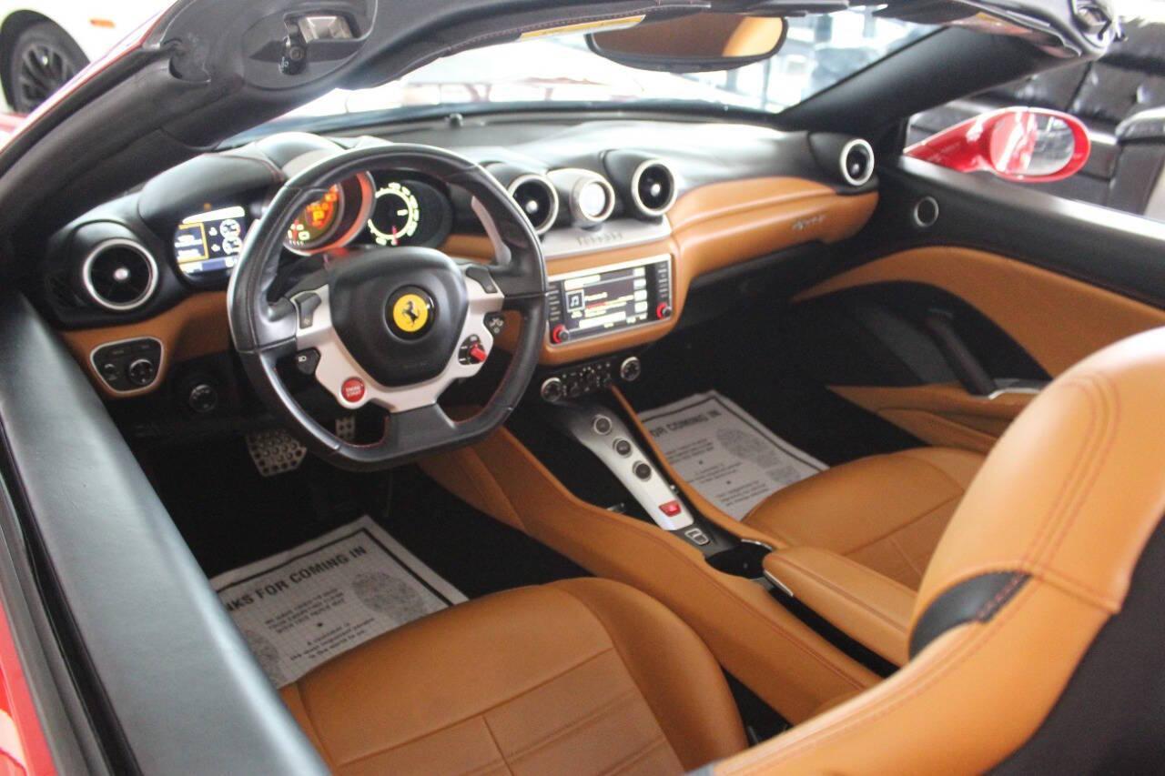 2016 Red Ferrari California Convertible T (ZFF77XJA9G0) with an 3.9L V8 DOHC 32V engine, 7A transmission, located at 4301 NW 39th , Oklahoma City, OK, 73112, (405) 949-5600, 35.512135, -97.598671 - Rare combo: red exterior and tan interior. Fully functional. PERSONAL VEHICLE LAST FEW YEARS SINCE 2017 . IT'S ONE OF THE OWNER'S WIFE'S FEW POSSESSIONS THAT ARE CONSIDERED TOYS, IT LOOKS AND DRIVES LIKE new, IT'S A MUST SEE for this price. ..... small crack on the windshield..... My na - Photo#15