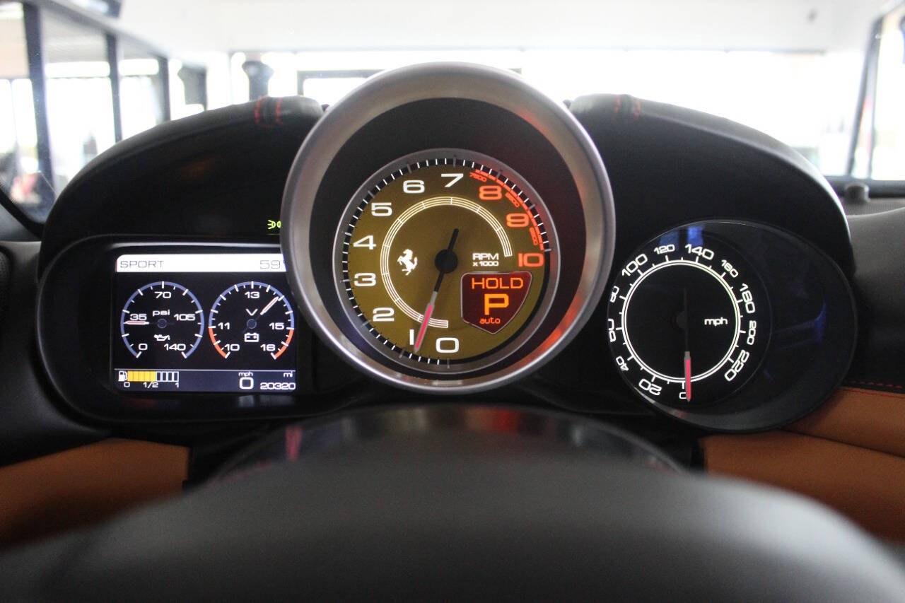 2016 Red Ferrari California T Convertible T (ZFF77XJA9G0) with an 3.9L V8 Twin Turbocharger 3.9L V8 engine, Automatic 7-Speed transmission, located at 4301 NW 39th , Oklahoma City, OK, 73112, (405) 949-5600, 35.512135, -97.598671 - Rare combo: red exterior and tan interior. Fully functional. PERSONAL VEHICLE LAST FEW YEARS SINCE 2017 . IT'S ONE OF THE OWNER'S WIFE'S FEW POSSESSIONS THAT ARE CONSIDERED TOYS, IT LOOKS AND DRIVES LIKE new, IT'S A MUST SEE for this price. ..... Small crack on the windshield..... you can- Photo#17