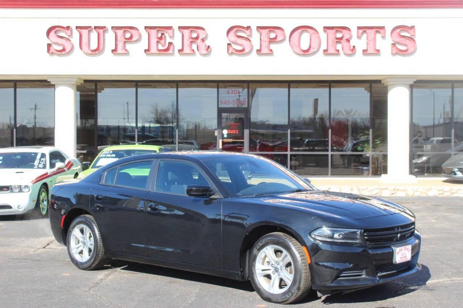 2023 Black Dodge Charger SXT (2C3CDXBG5PH) with an 3.6L V6 DOHC 24V engine, 8A transmission, located at 4301 NW 39th , Oklahoma City, OK, 73112, (405) 949-5600, 35.512135, -97.598671 - NO DRIVERS LICENCE NO-FULL COVERAGE INSURANCE-NO CREDIT CHECK. COME ON OVER TO SUPERSPORTS AND TAKE A LOOK AND TEST DRIVE. PLEASE GIVE US A CALL AT (405) 949-5600. NO LICENSIA DE MANEJAR- NO SEGURO DE COBERTURA TOTAL- NO VERIFICACCION DE CREDITO. POR FAVOR VENGAN A SUPERSPORTS, ECHE UN - Photo#2