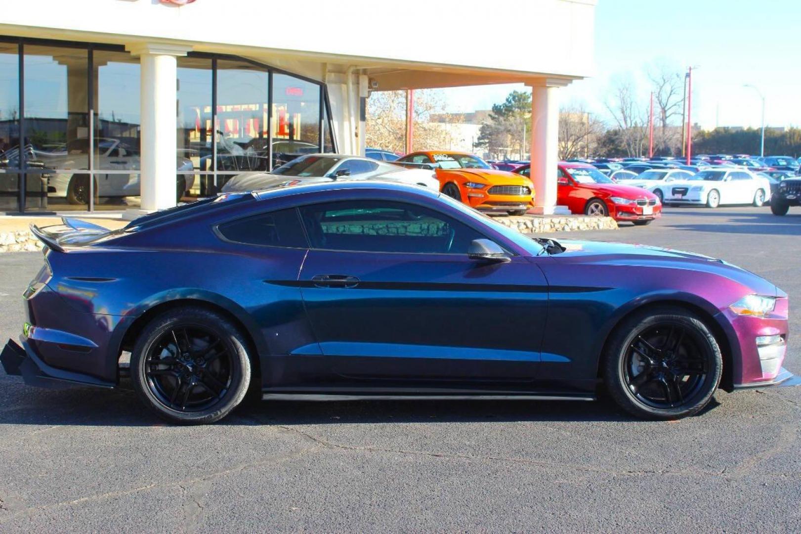 2019 Purple Ford Mustang EcoBoost Coupe (1FA6P8TH5K5) with an 2.3L L4 DOHC 16V engine, Automatic 10-Speed transmission, located at 4301 NW 39th , Oklahoma City, OK, 73112, (405) 949-5600, 35.512135, -97.598671 - NO DRIVERS LICENCE NO-FULL COVERAGE INSURANCE-NO CREDIT CHECK. COME ON OVER TO SUPERSPORTS AND TAKE A LOOK AND TEST DRIVE. PLEASE GIVE US A CALL AT (405) 949-5600. NO LICENSIA DE MANEJAR- NO SEGURO DE COBERTURA TOTAL- NO VERIFICACCION DE CREDITO. POR FAVOR VENGAN A SUPERSPORTS, ECHE UN - Photo#3