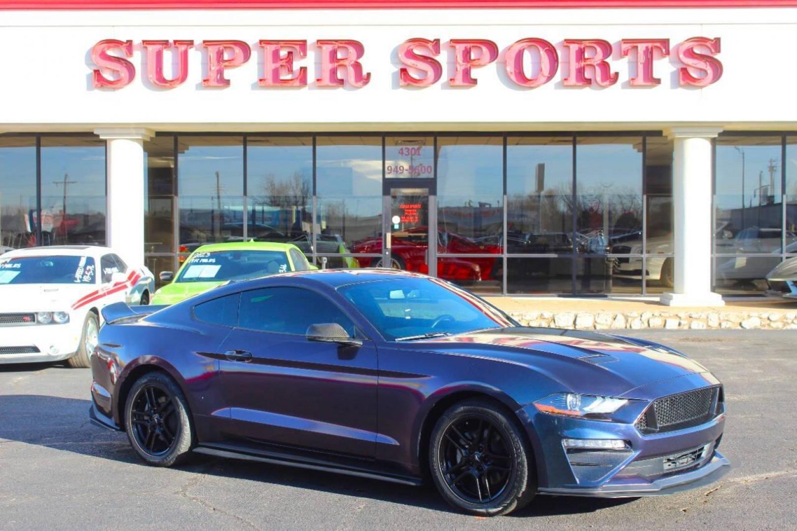 2019 Purple Ford Mustang EcoBoost Coupe (1FA6P8TH5K5) with an 2.3L L4 DOHC 16V engine, Automatic 10-Speed transmission, located at 4301 NW 39th , Oklahoma City, OK, 73112, (405) 949-5600, 35.512135, -97.598671 - NO DRIVERS LICENCE NO-FULL COVERAGE INSURANCE-NO CREDIT CHECK. COME ON OVER TO SUPERSPORTS AND TAKE A LOOK AND TEST DRIVE. PLEASE GIVE US A CALL AT (405) 949-5600. NO LICENSIA DE MANEJAR- NO SEGURO DE COBERTURA TOTAL- NO VERIFICACCION DE CREDITO. POR FAVOR VENGAN A SUPERSPORTS, ECHE UN - Photo#2