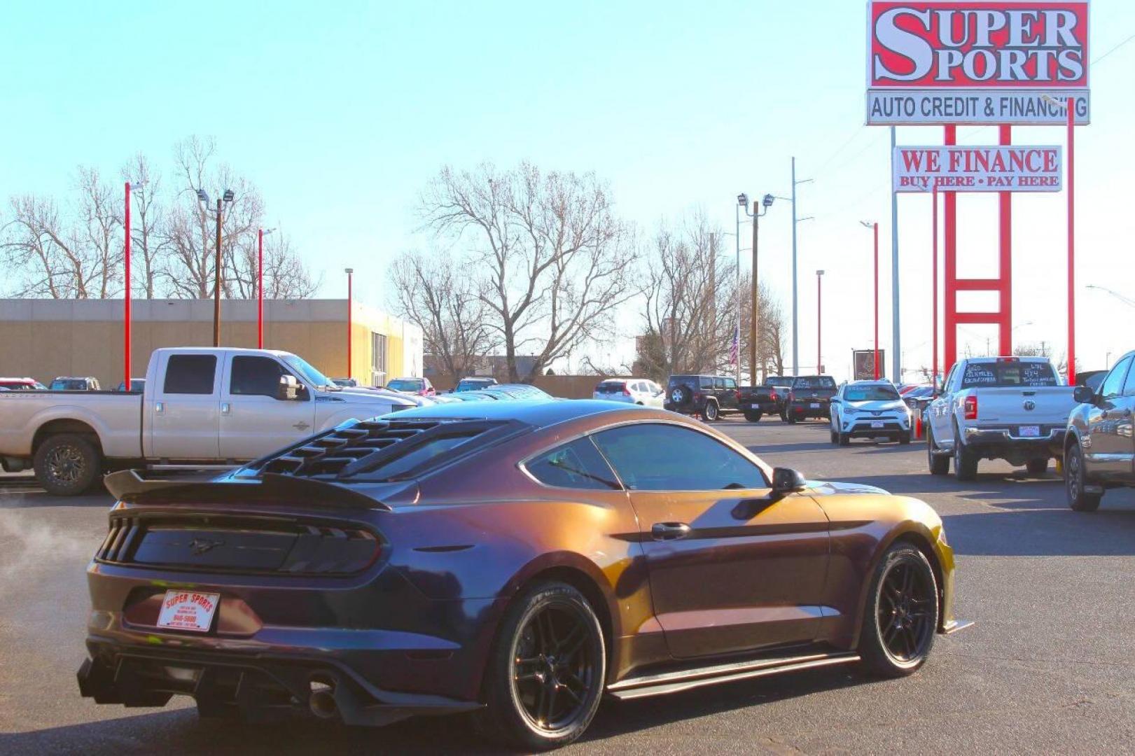 2019 Purple Ford Mustang EcoBoost Coupe (1FA6P8TH5K5) with an 2.3L L4 DOHC 16V engine, Automatic 10-Speed transmission, located at 4301 NW 39th , Oklahoma City, OK, 73112, (405) 949-5600, 35.512135, -97.598671 - NO DRIVERS LICENCE NO-FULL COVERAGE INSURANCE-NO CREDIT CHECK. COME ON OVER TO SUPERSPORTS AND TAKE A LOOK AND TEST DRIVE. PLEASE GIVE US A CALL AT (405) 949-5600. NO LICENSIA DE MANEJAR- NO SEGURO DE COBERTURA TOTAL- NO VERIFICACCION DE CREDITO. POR FAVOR VENGAN A SUPERSPORTS, ECHE UN - Photo#4