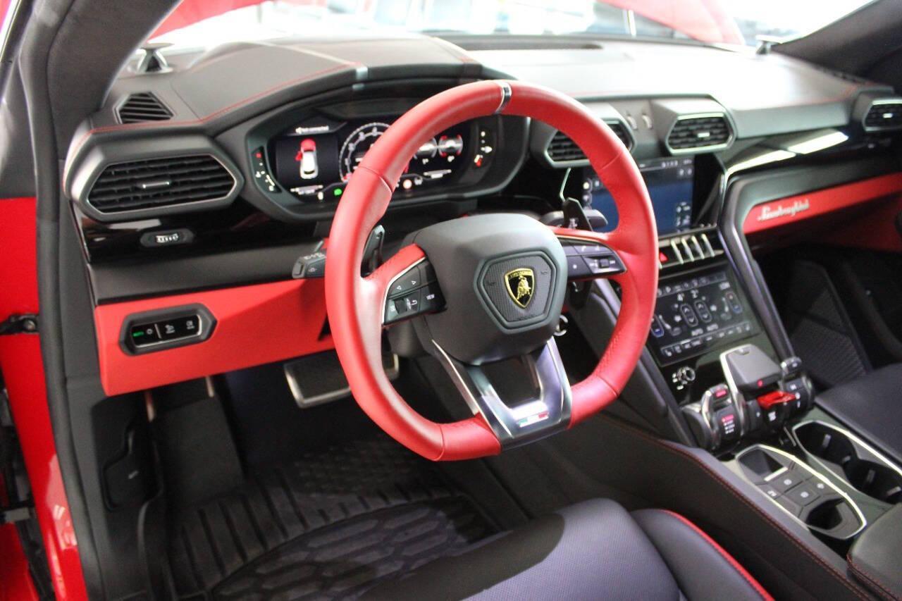 2023 Off White Lamborghini Urus S (ZPBUB3ZL4PL) with an 4.0L V8 DOHC 32V engine, 8A transmission, located at 4301 NW 39th , Oklahoma City, OK, 73112, (405) 949-5600, 35.512135, -97.598671 - it's one of a wife's few possessions that are considered toys looks and drives brand new its a must see. looks and drives brand new its a must see. My name is Josh, and I own dealerships and finance companies here in Oklahoma. I have 27 years of experience buying and selling all makes and mode - Photo#24