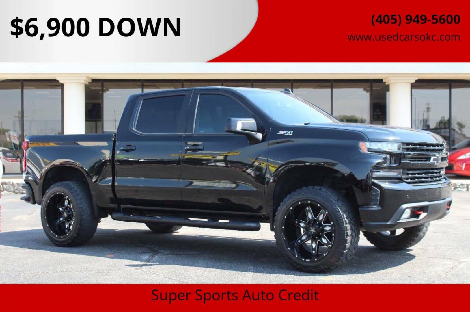 2020 Black Chevrolet Silverado 1500 LT Trail Boss Crew Cab Long Box 4WD (3GCPYFED1LG) with an 5.3L V8 OHV 16V engine, 6A transmission, located at 4301 NW 39th , Oklahoma City, OK, 73112, (405) 949-5600, 35.512135, -97.598671 - NO DRIVERS LICENCE -NO FULL COVERAGE INSURANCE-NO CREDIT CHECK. COME ON OVER TO SUPERSPORTS, TAKE A LOOK AND TEST DRIVE. PLEASE GIVE US A CALL AT (405) 949-5600. NO LICENCIA DE CONDUCIR- NO SEGURO DE COBERTURA TOTAL- NO VERIFICACION DE CREDITO. VENGAN A SUPERSPORTS, MIRE NUESTRO INVENTA - Photo#0