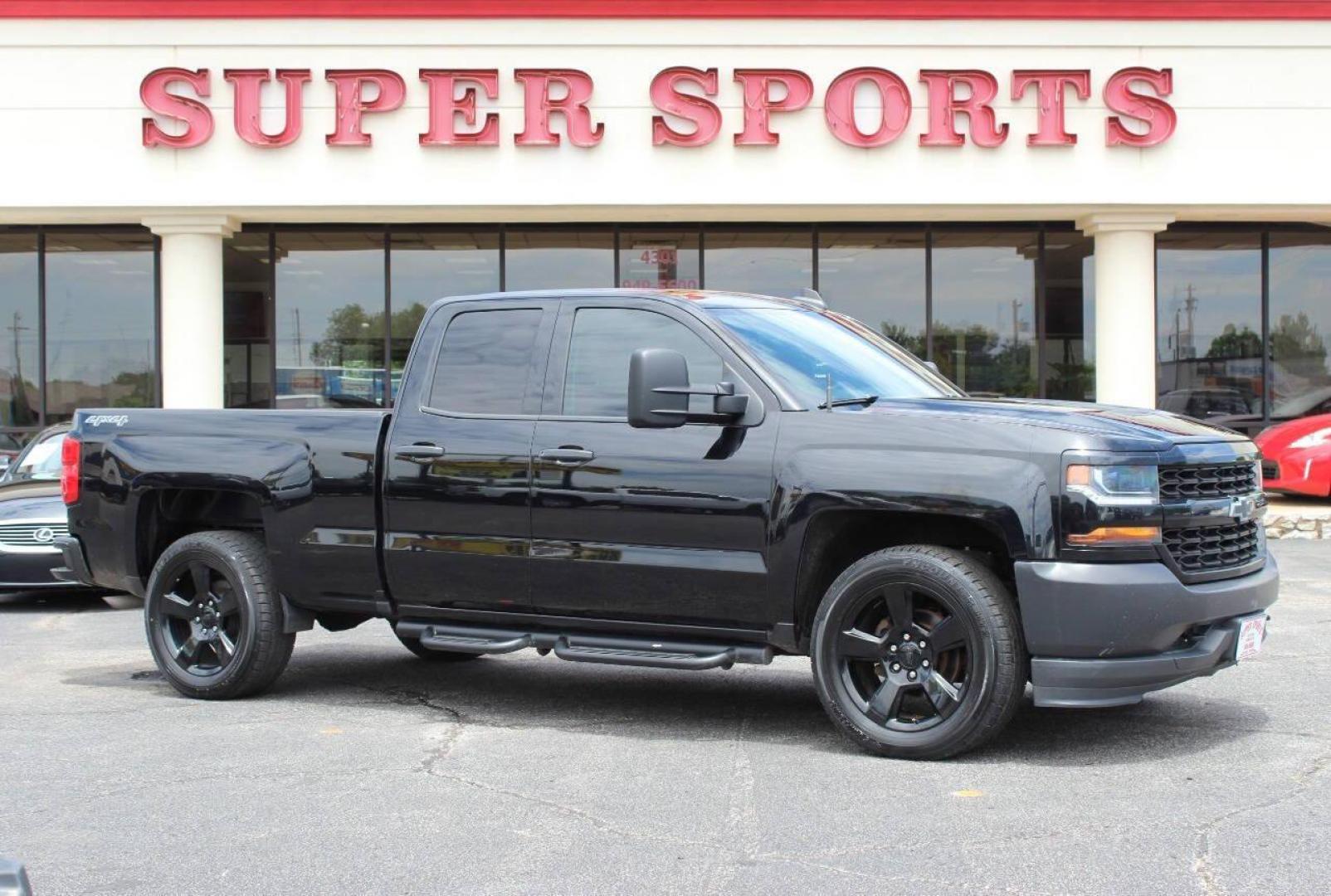 2017 Black Chevrolet Silverado 1500 Work Truck Double Cab 4WD (1GCVKNECXHZ) with an 5.3L V8 OHV 16V engine, 6A transmission, located at 4301 NW 39th , Oklahoma City, OK, 73112, (405) 949-5600, 35.512135, -97.598671 - Photo#2