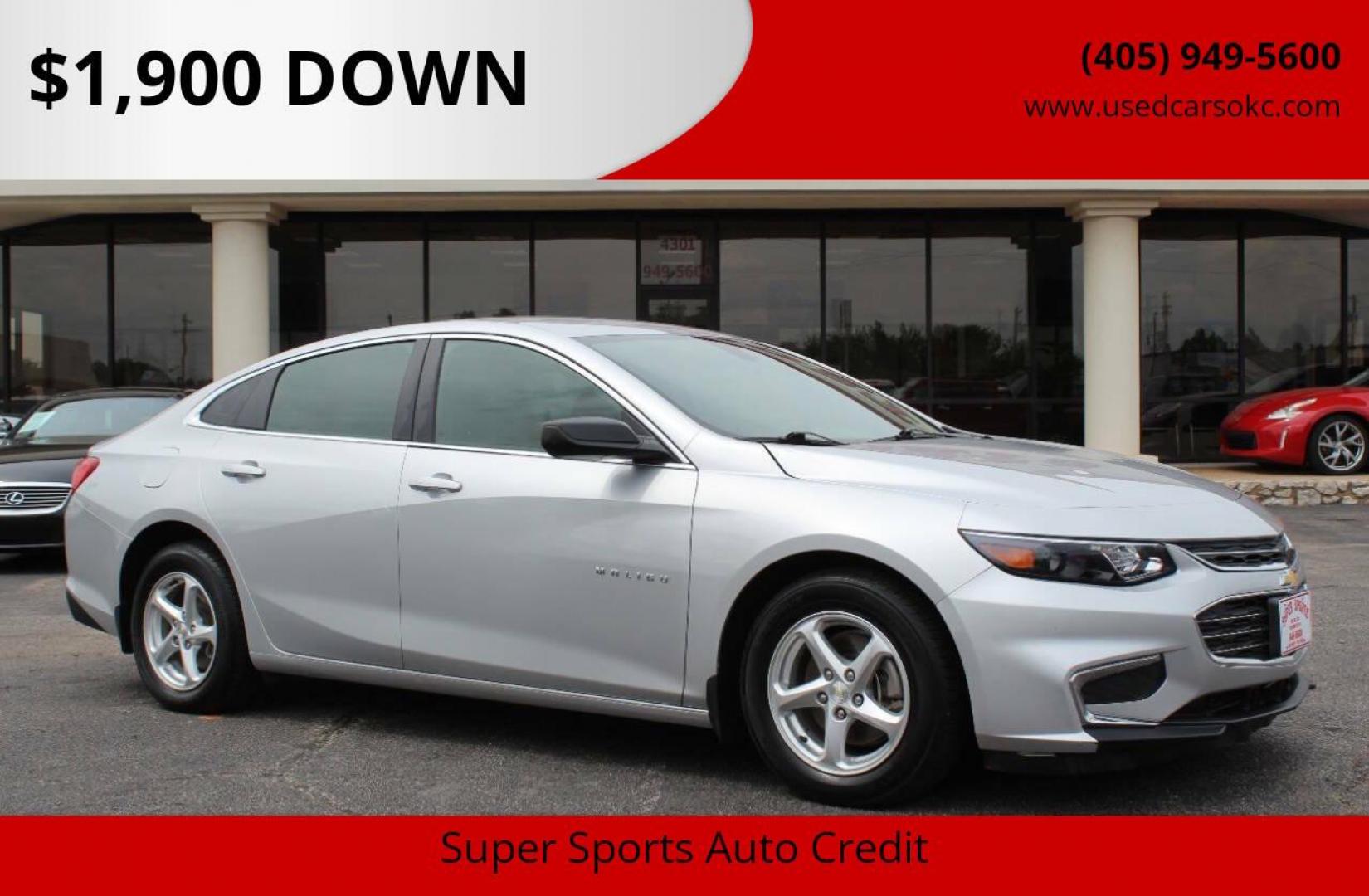 2018 Silver Chevrolet Malibu LS (1G1ZB5ST6JF) with an 1.5L L4 DOHC 16V engine, 6A transmission, located at 4301 NW 39th , Oklahoma City, OK, 73112, (405) 949-5600, 35.512135, -97.598671 - NO DRIVERS LICENCE -NO FULL COVERAGE INSURANCE - NO CREDIT CHECK. COME ON OVER TO SUPERSPORTS, TAKE A LOOK AND TEST DRIVE. PLEASE GIVE US A CALL AT (405) 949-5600. NO LICENCIA DE CONDUCIR - NO SEGURO DE COBERTURA TOTAL - NO VERIFICACION DE CREDITO. VISITENOS EN SUPERSPORTS, MIRE NUESTRO - Photo#0